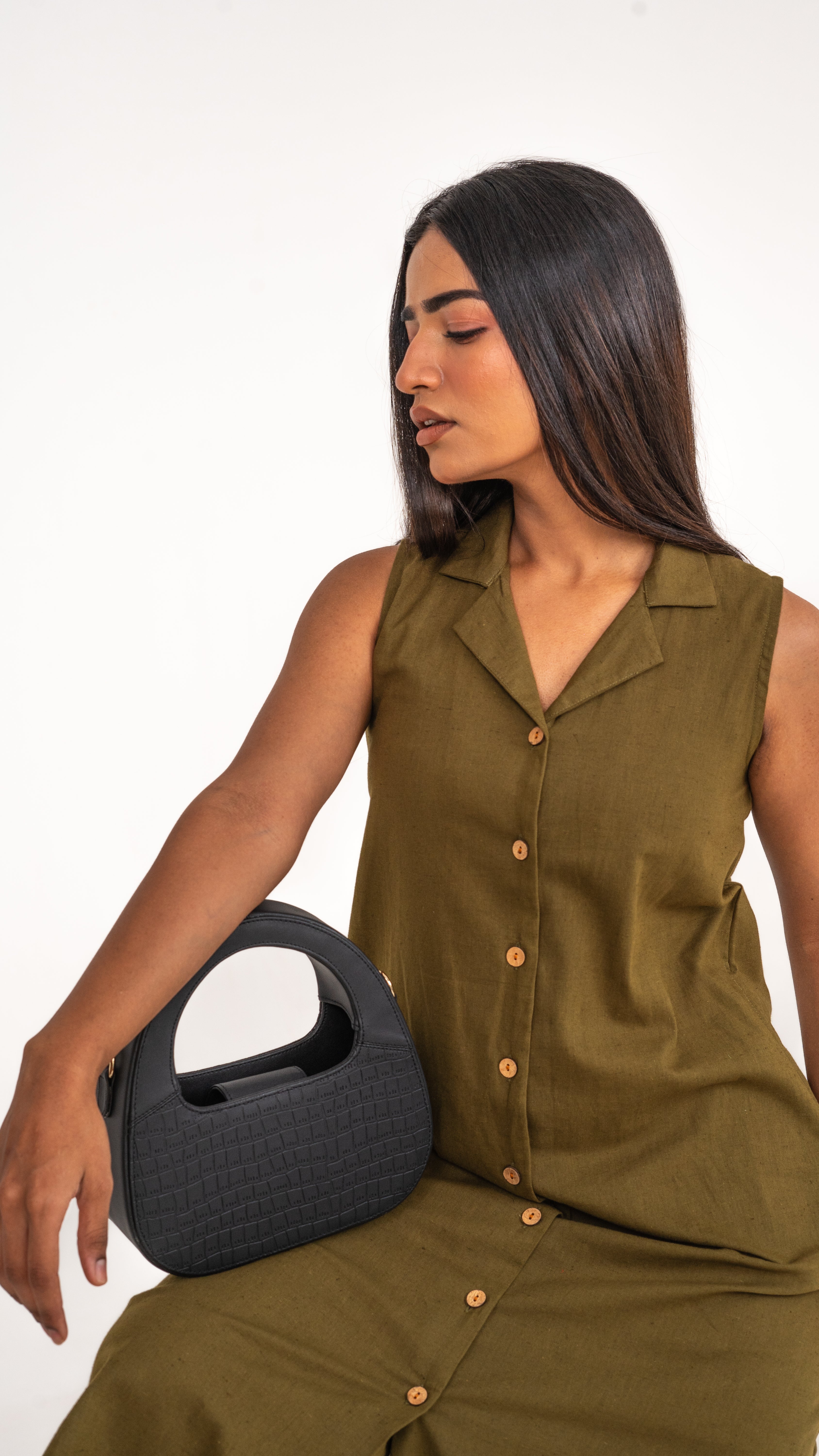Aria Olive Green Dress