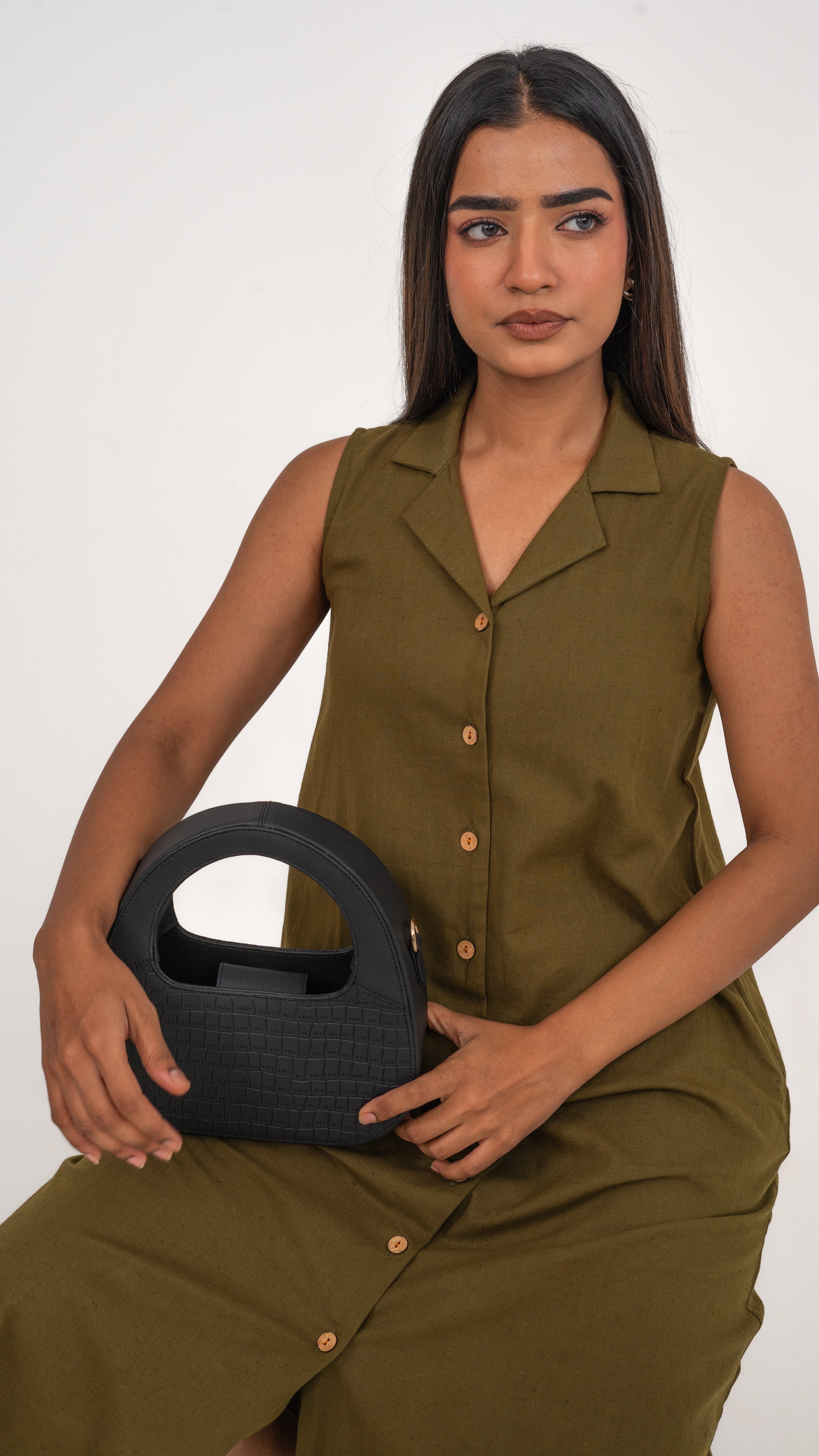 Aria Olive Green Dress