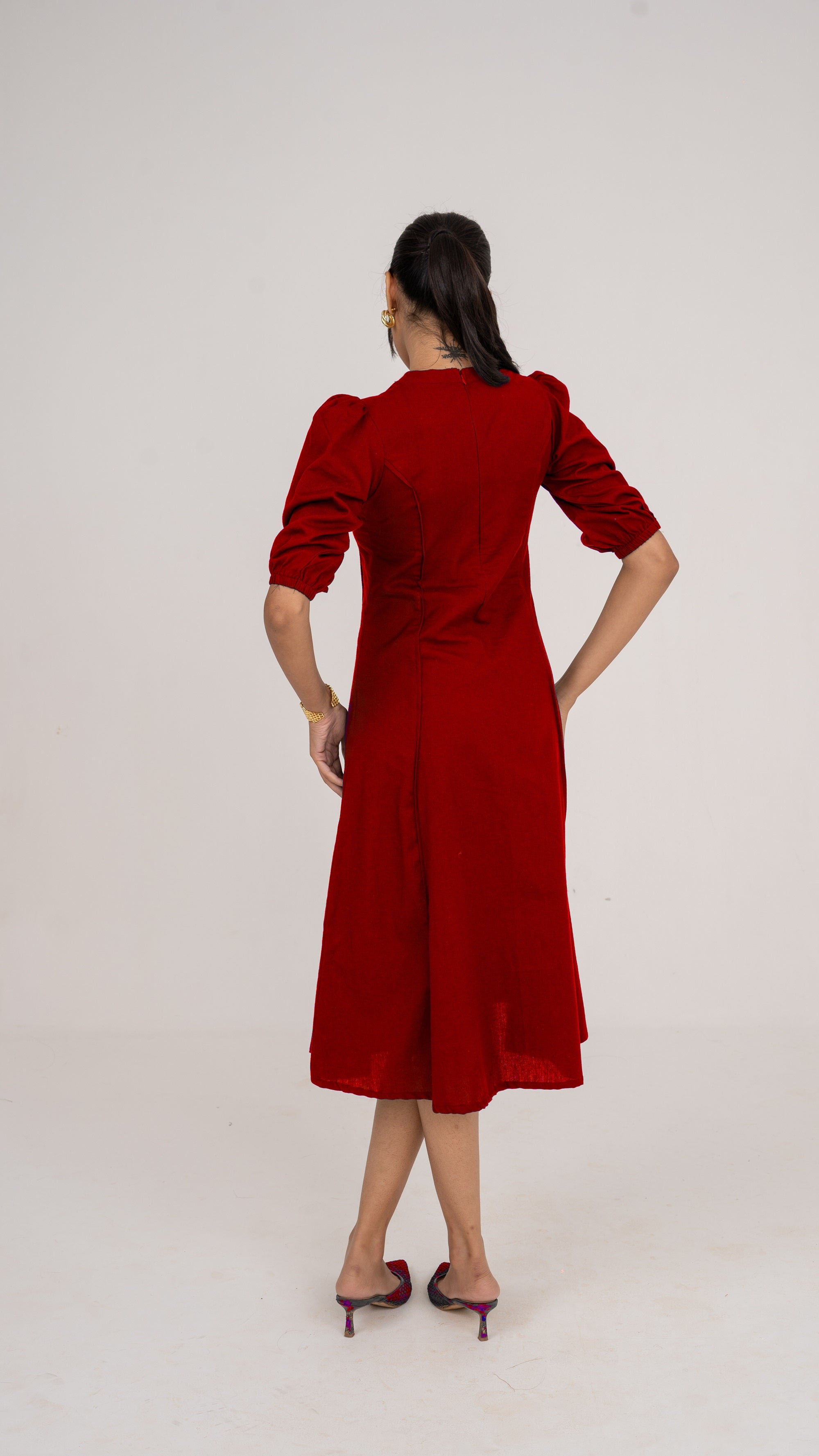 Elin Wine Dress