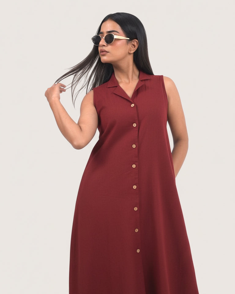 Aria Wine Dress