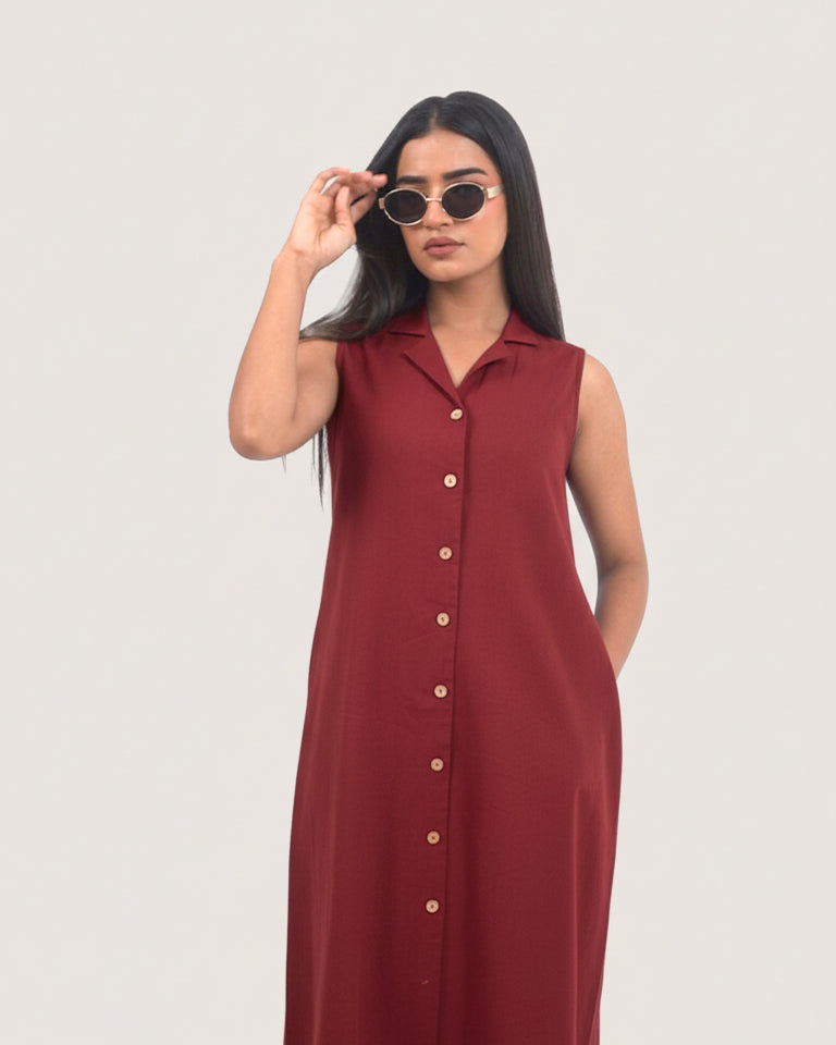 Aria Wine Dress