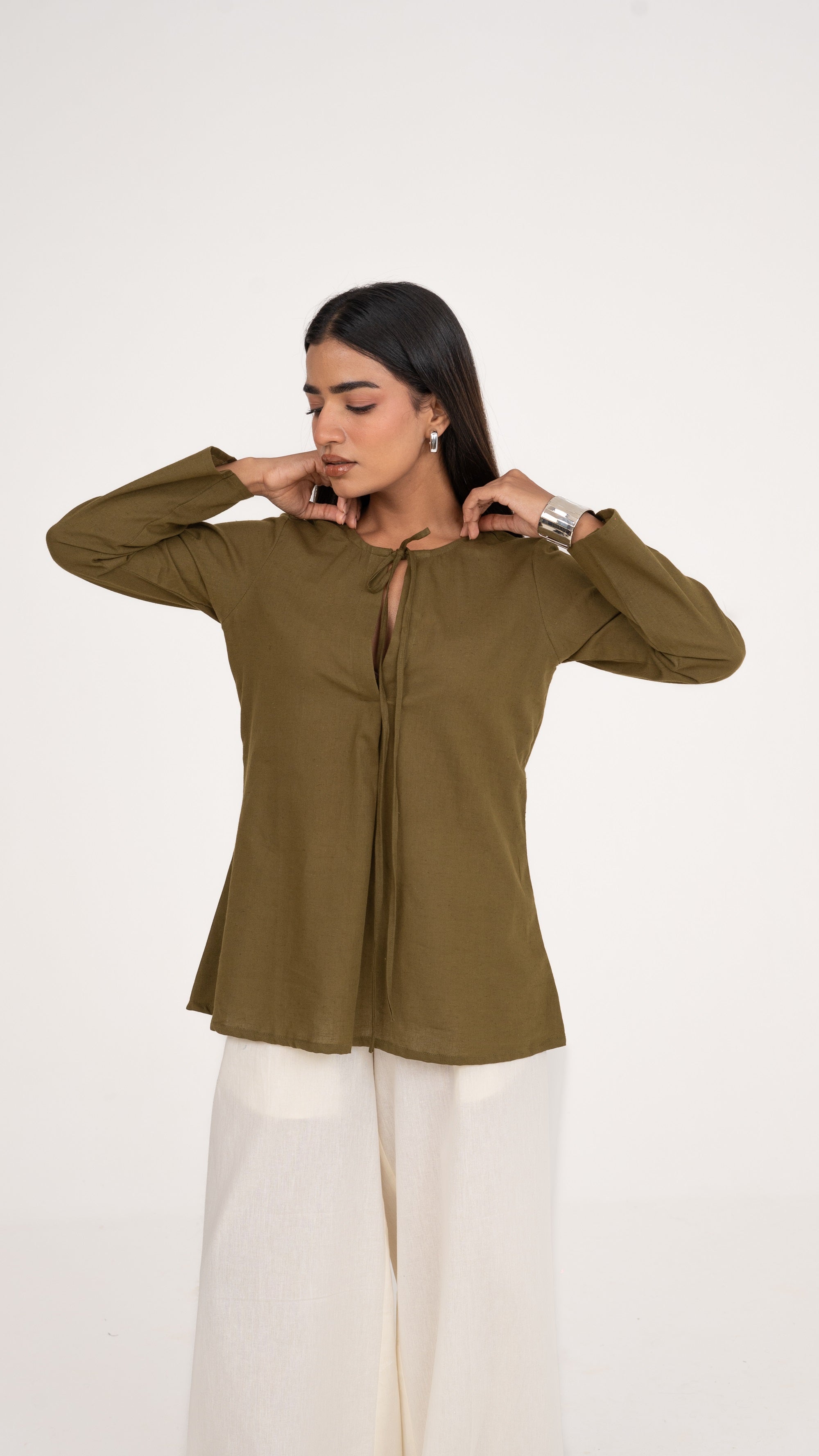 Lira Olive Green Top