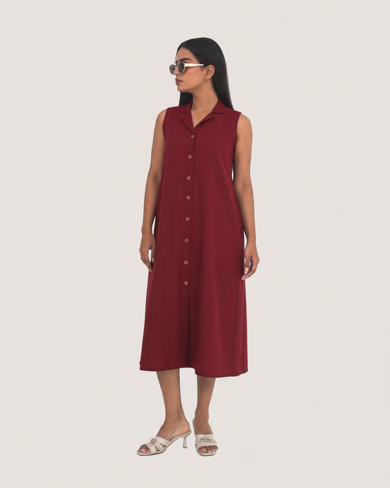 Aria Wine Dress