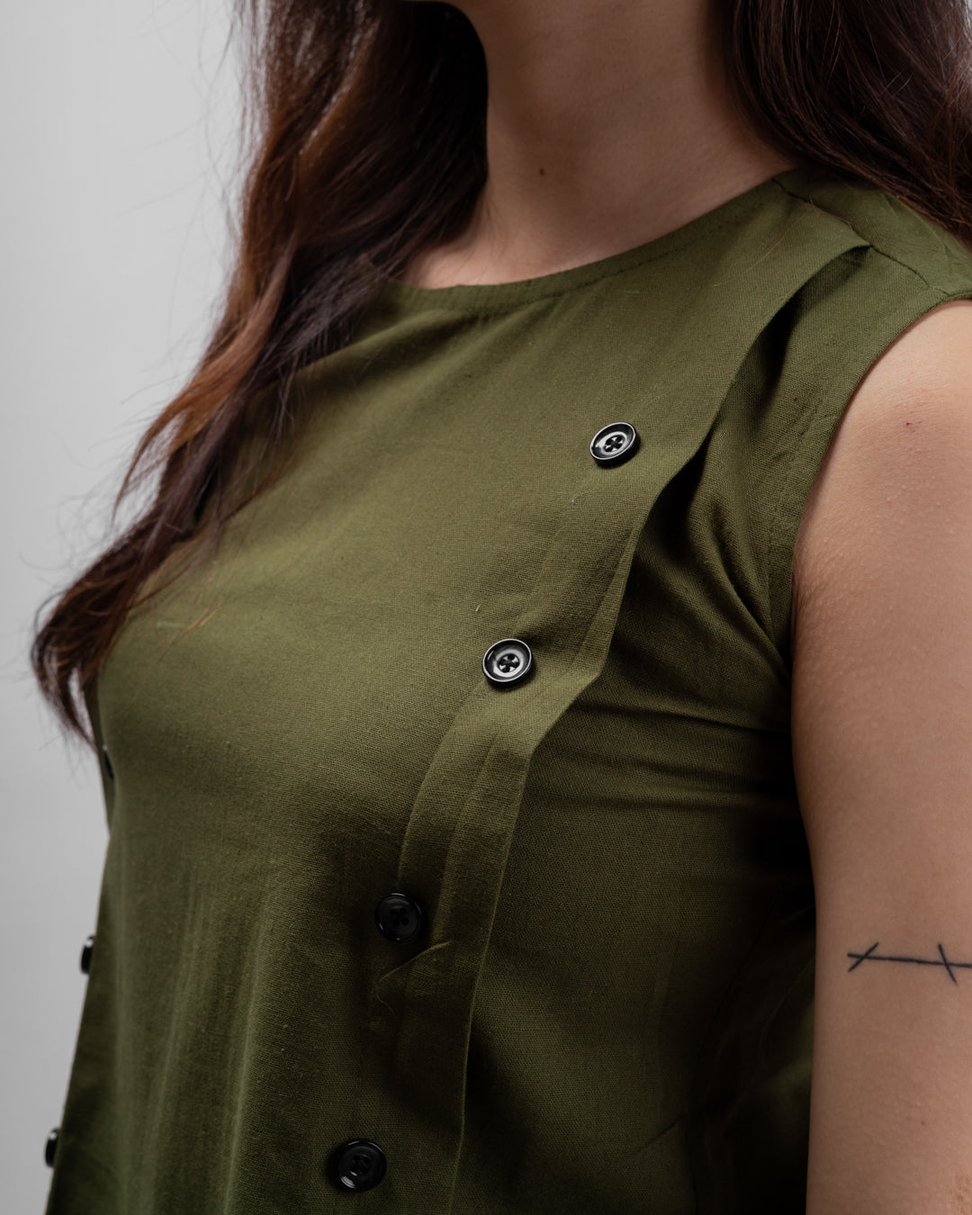 Olive Green Ember Top