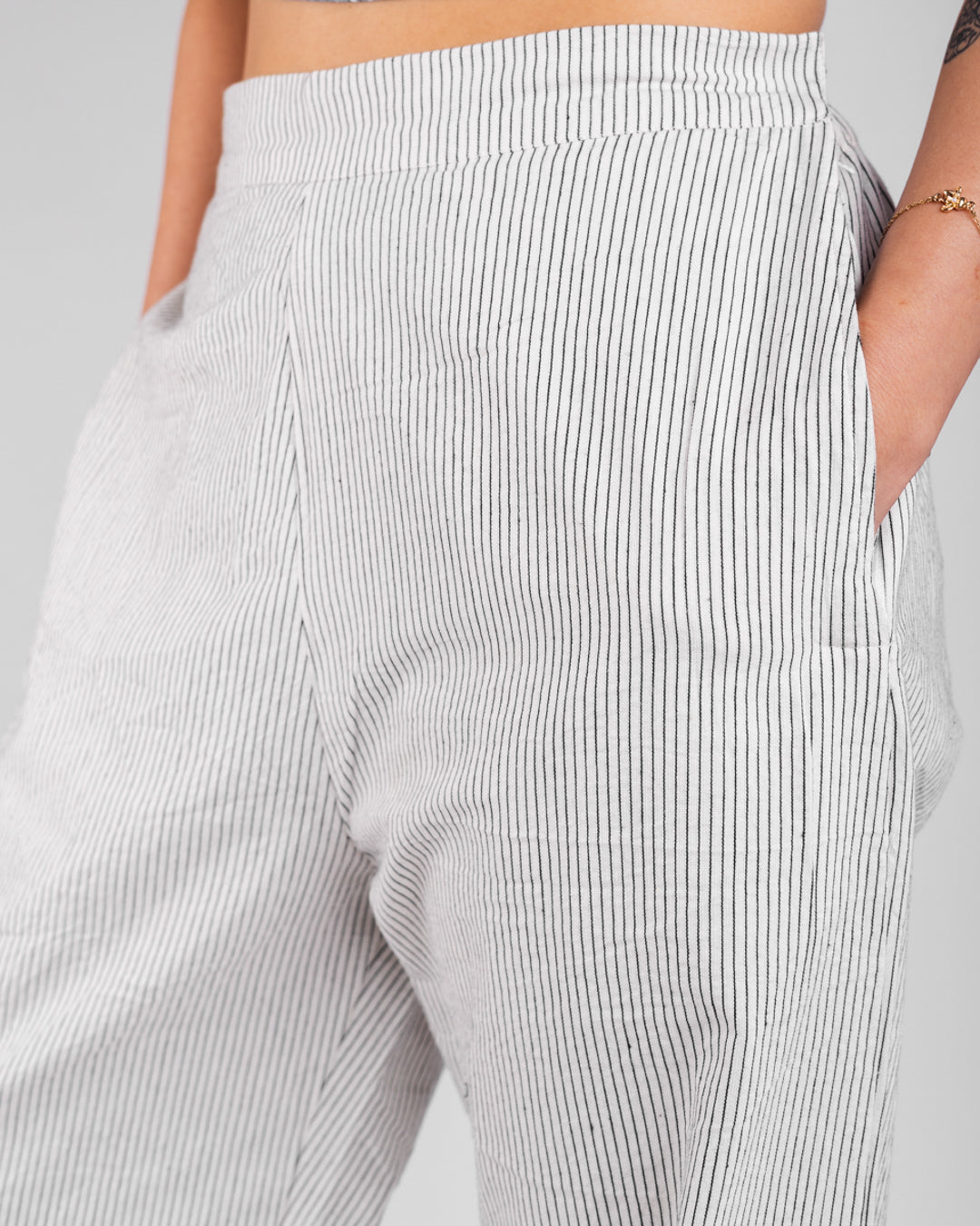 Noir White Stride Vest Co-ord Set