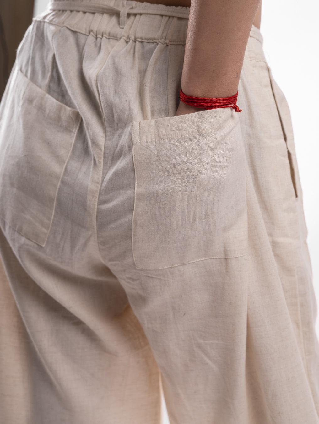 Orin Beige Drawstrings Pants