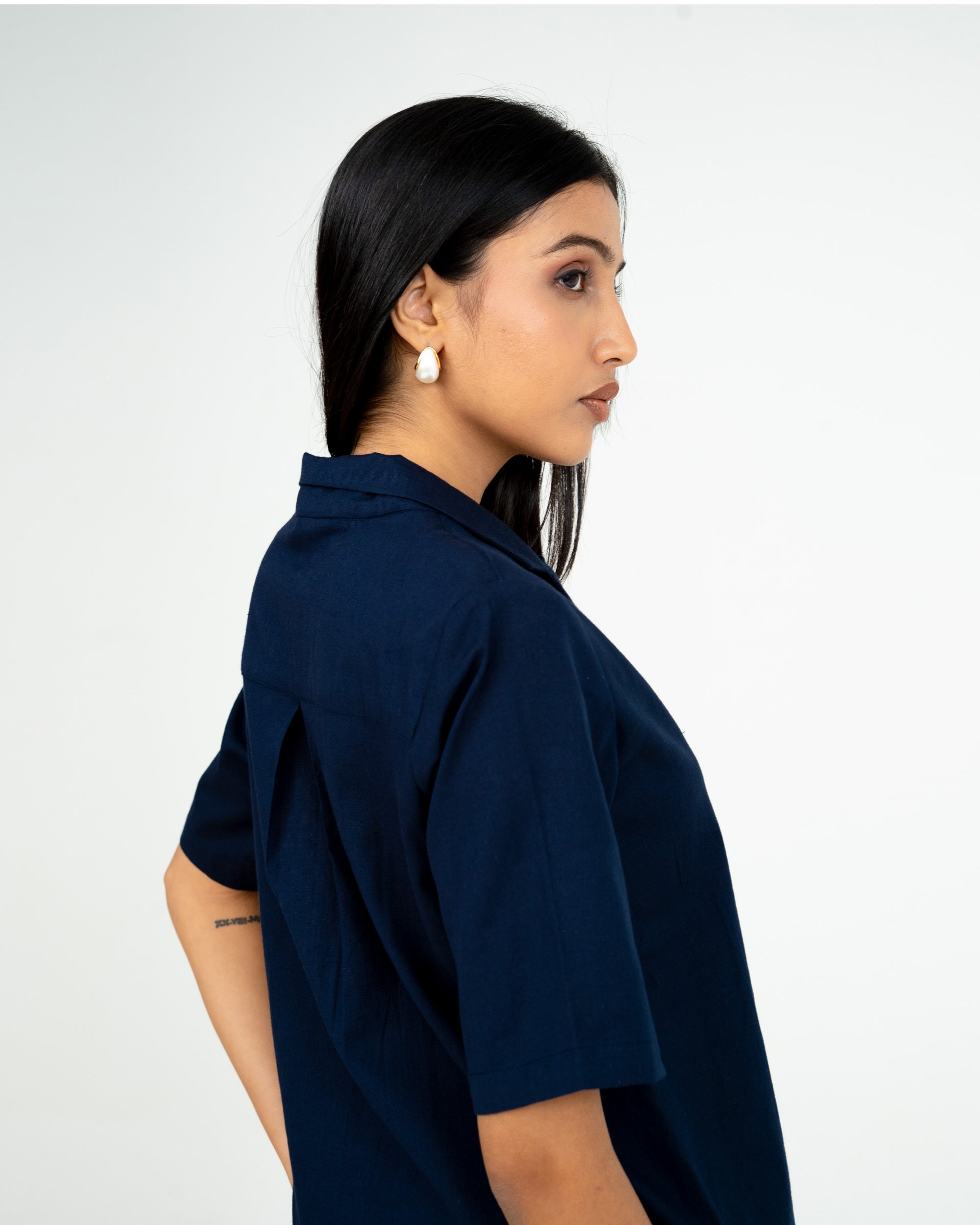 Elan Navy Blue Shirt