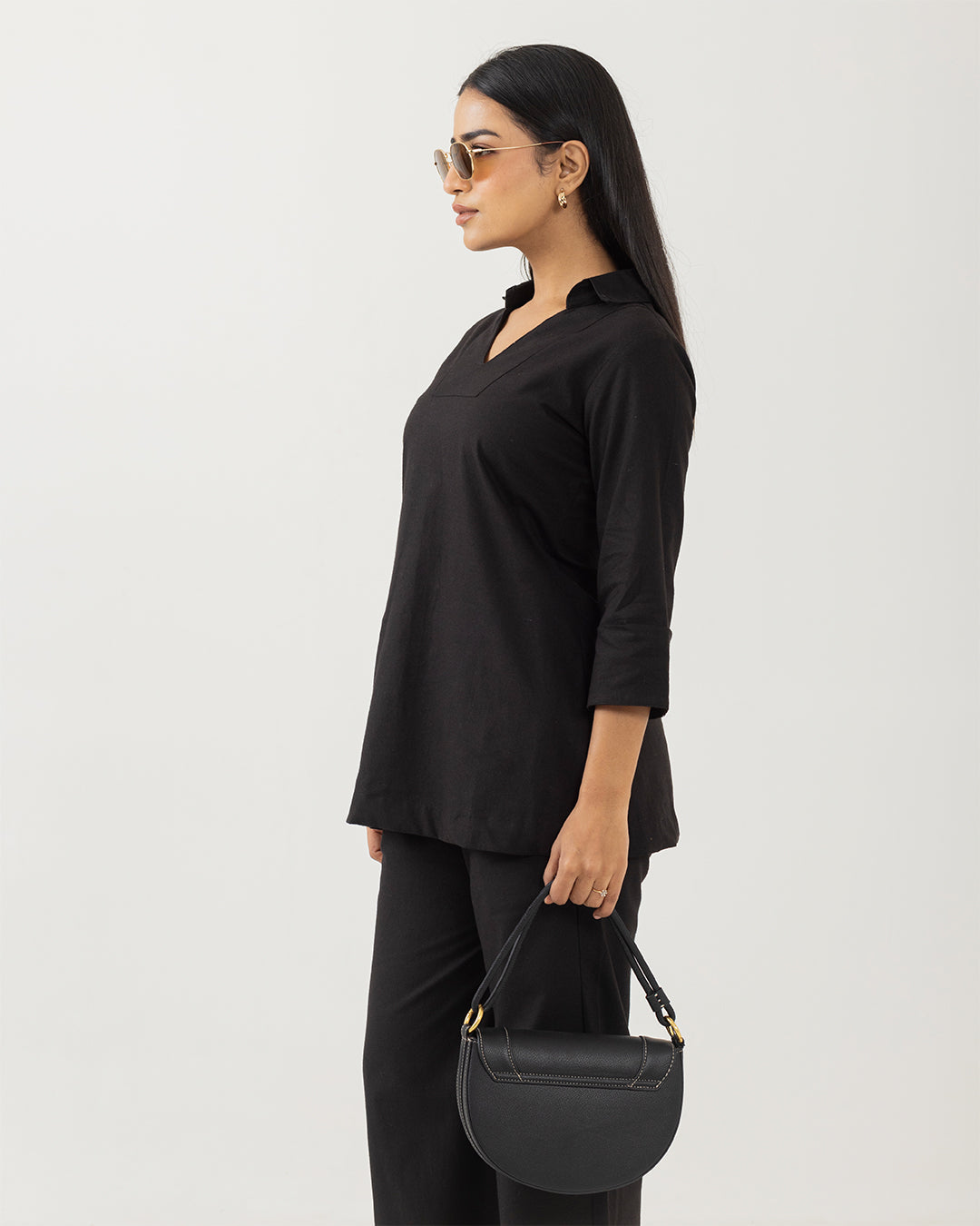Solace Black Tunic