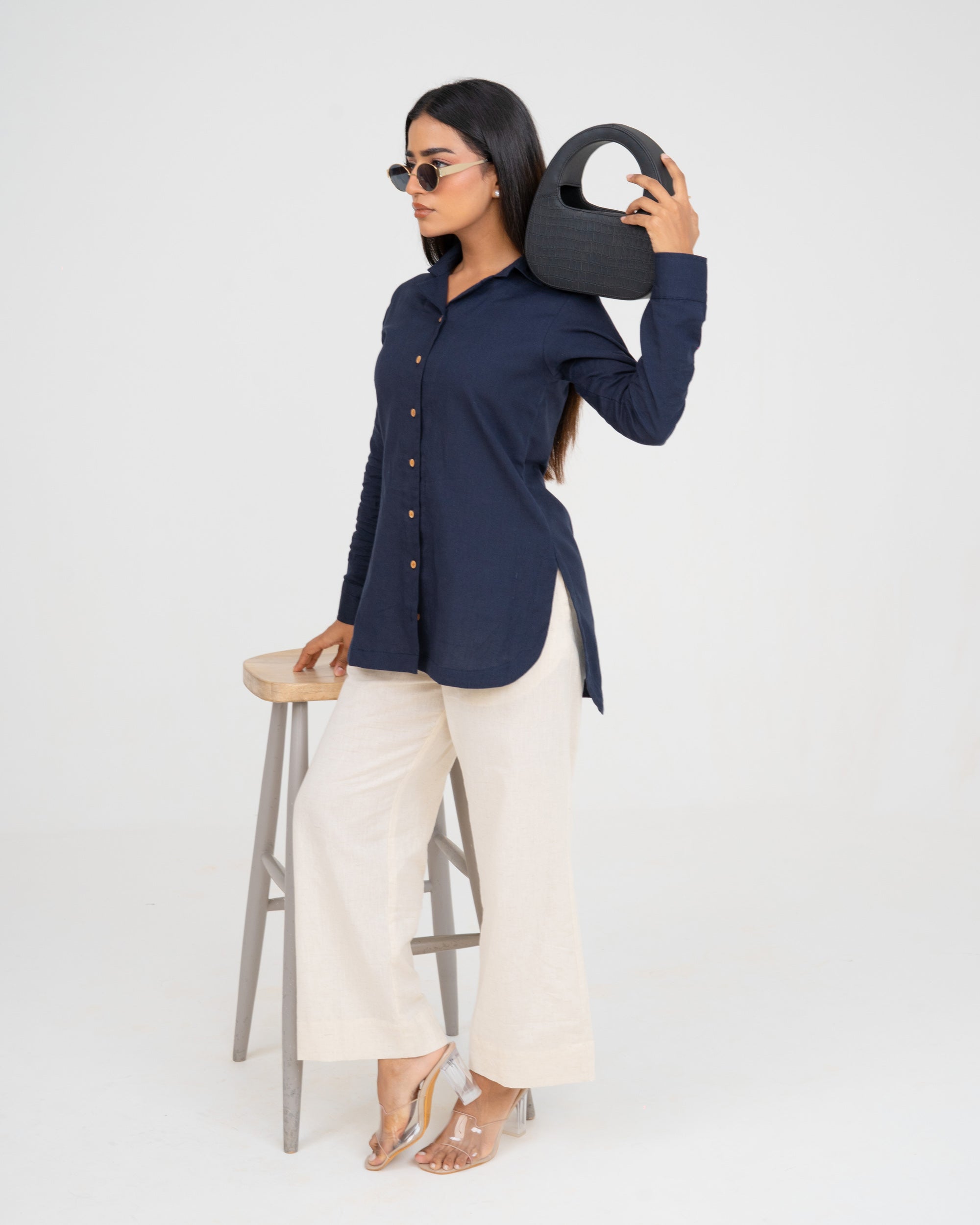 Solace Navy Blue Shirt
