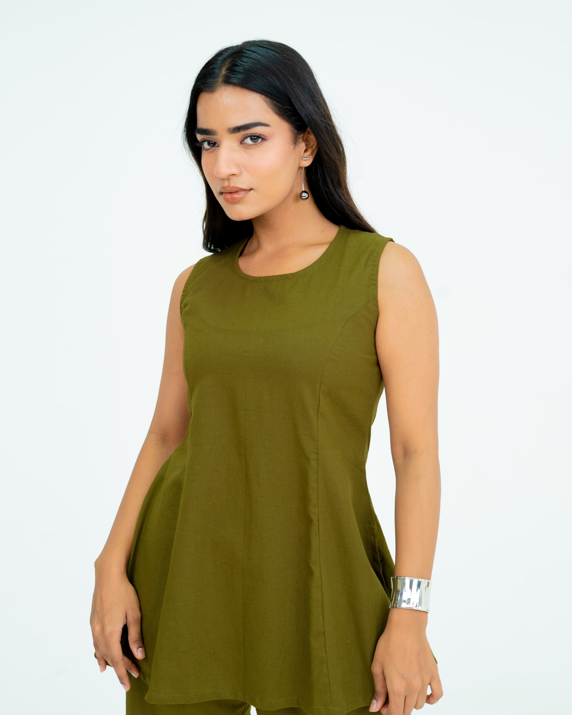 Niva Olive Green Co-ord Set