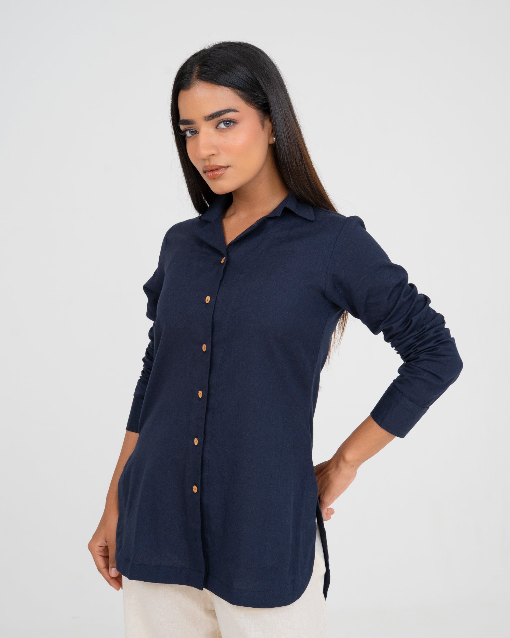 Solace Navy Blue Shirt