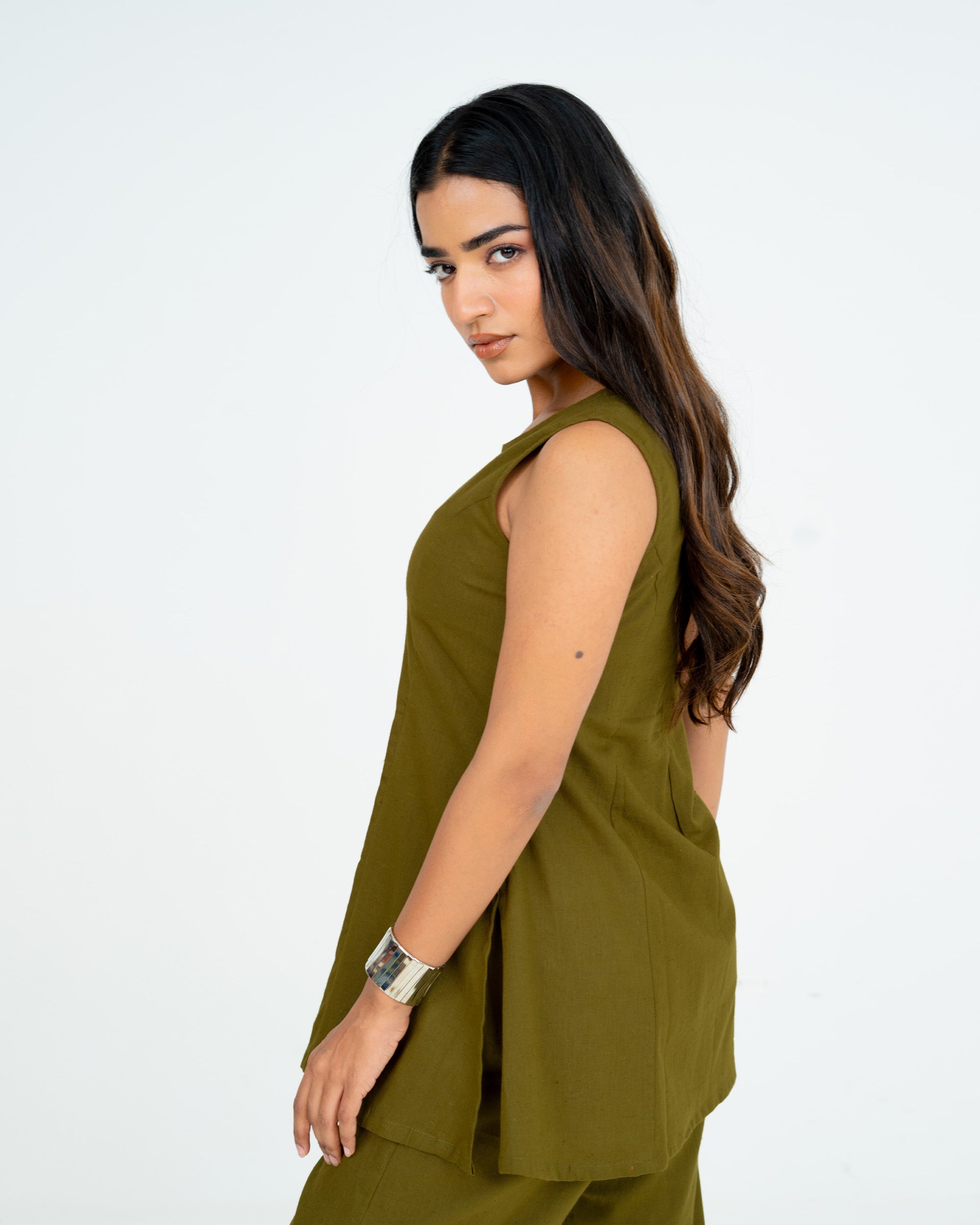 Niva Olive Green Co-ord Set