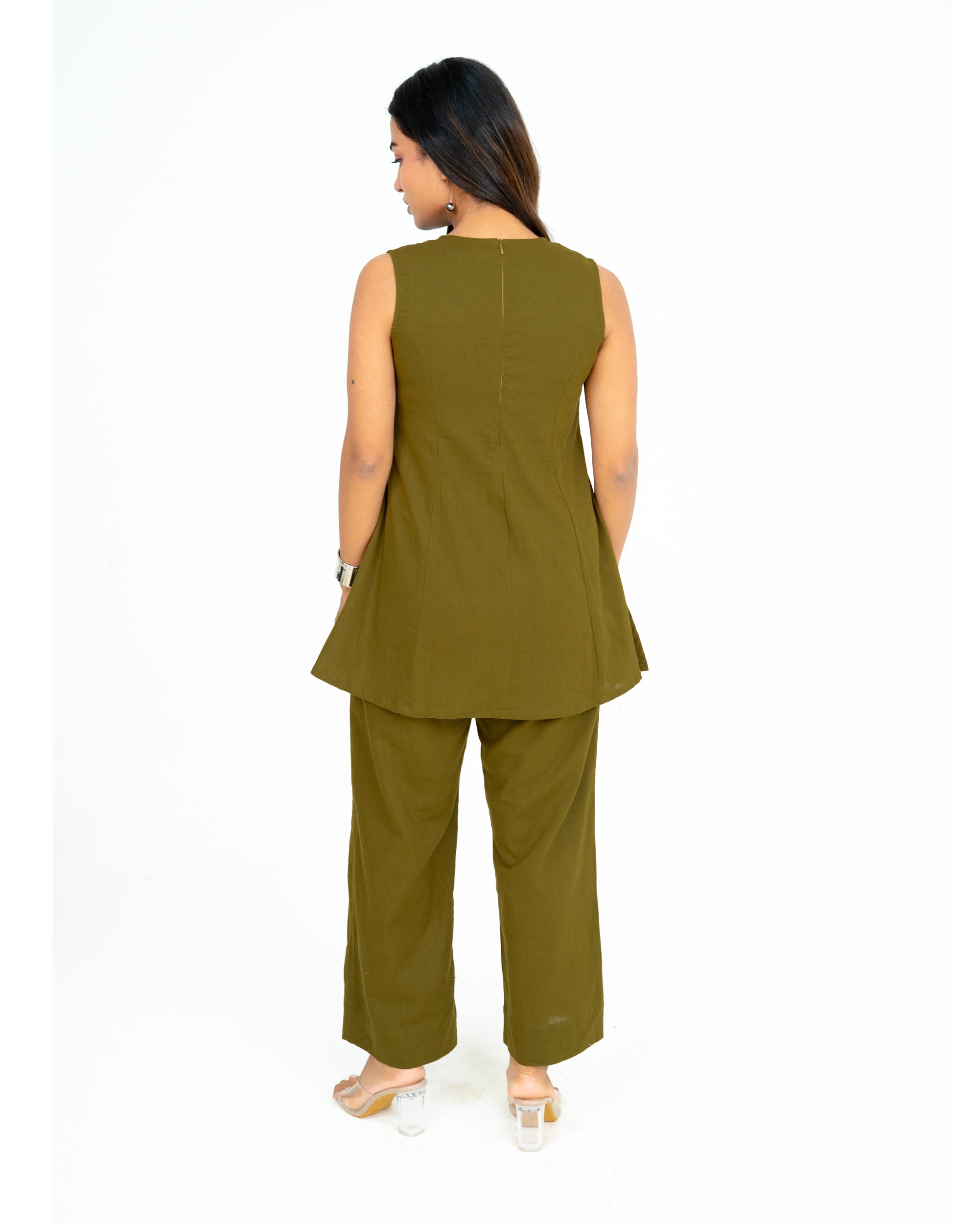 Niva Olive Green Co-ord Set