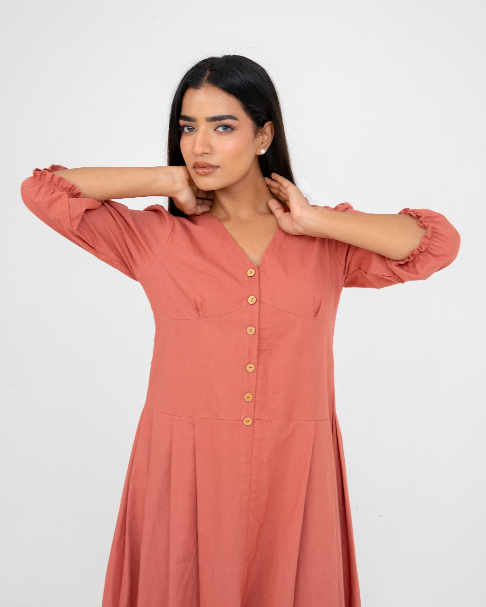 Nova Dusty Rose Dress