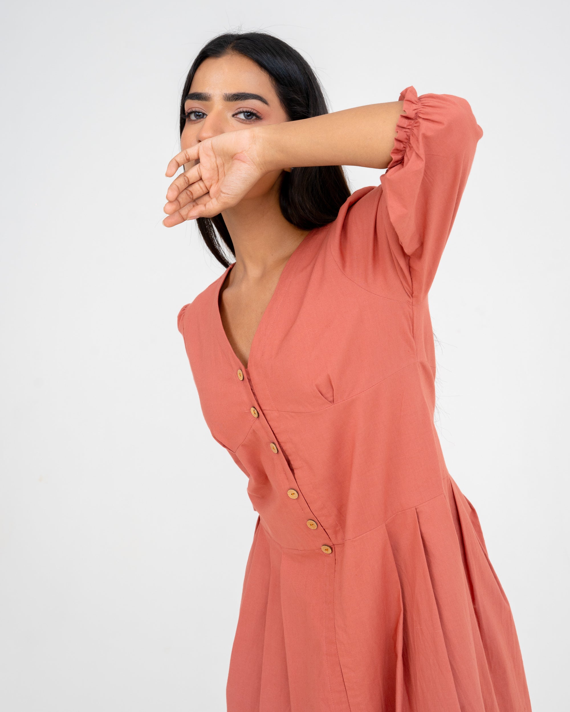 Nova Dusty Rose Dress