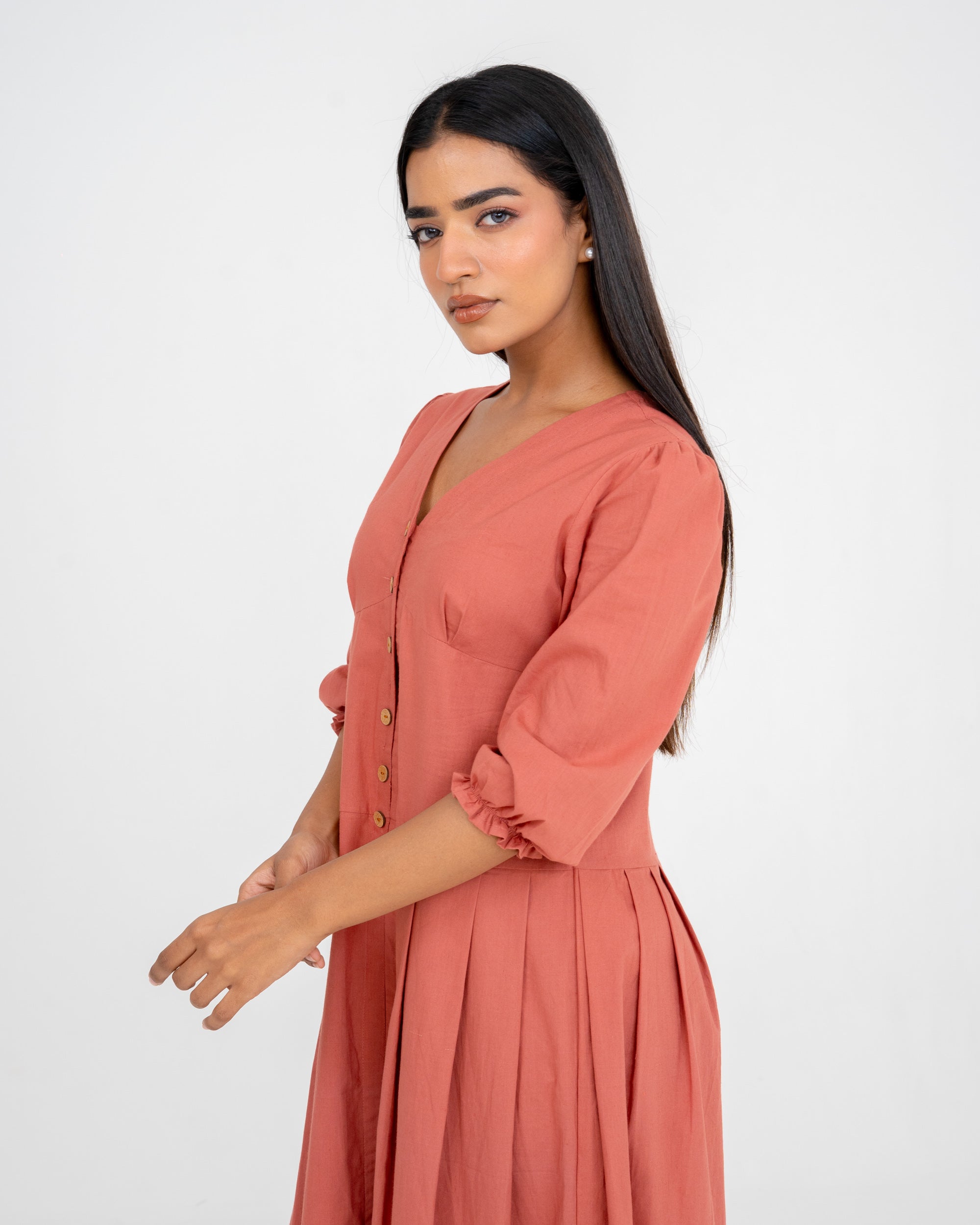 Nova Dusty Rose Dress