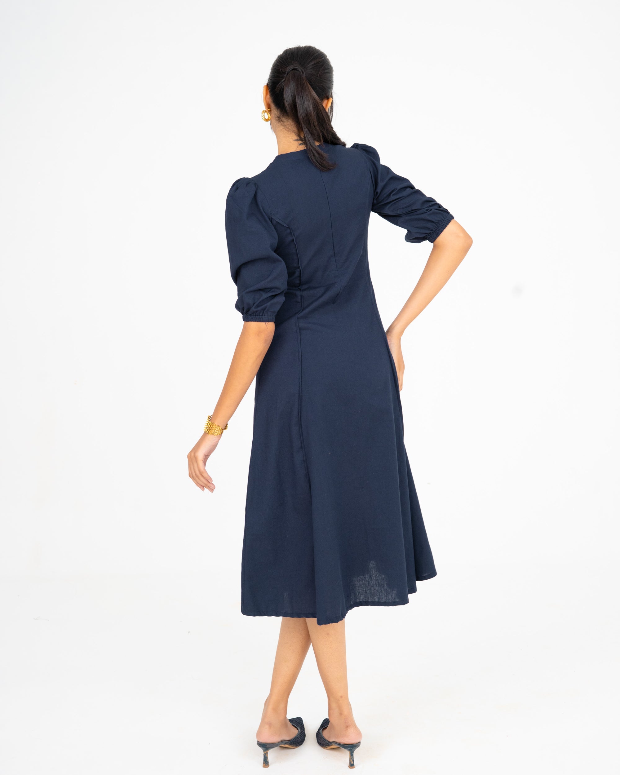 Elin Navy Blue Dress