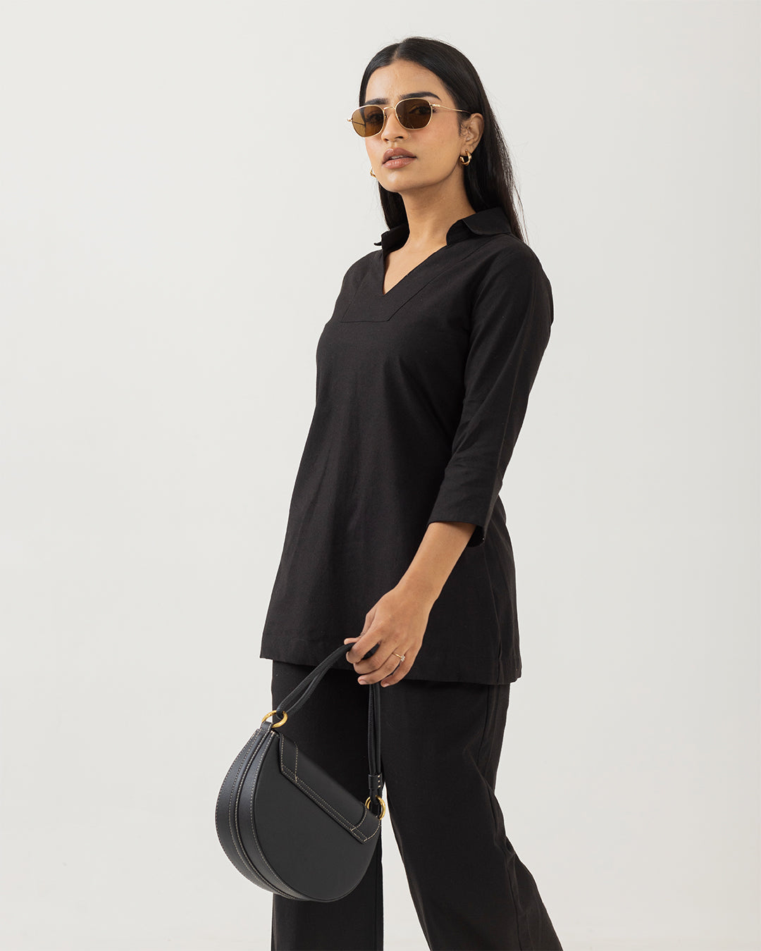 Solace Black Tunic