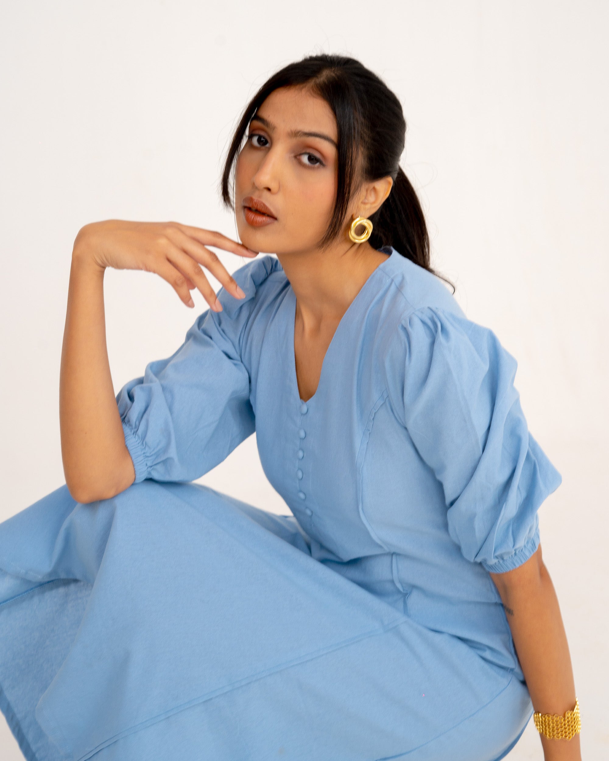 Elin Sapphire Blue Dress