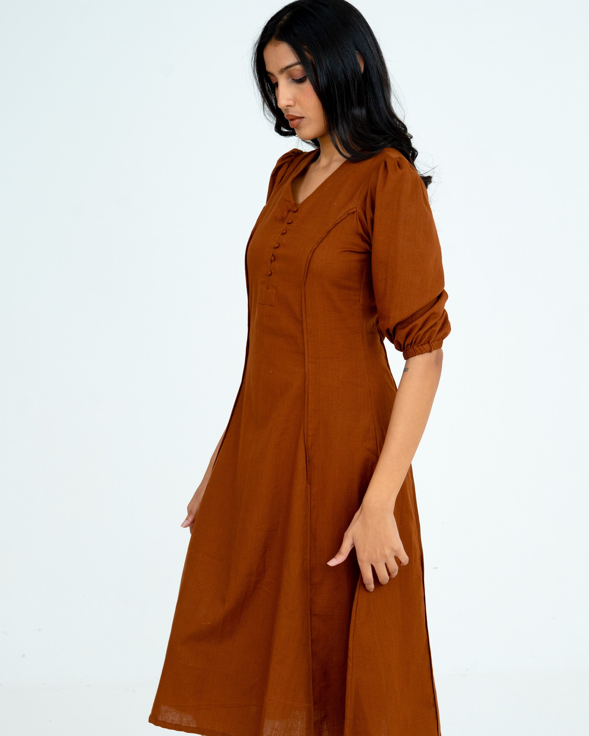 Elin Brown Dress