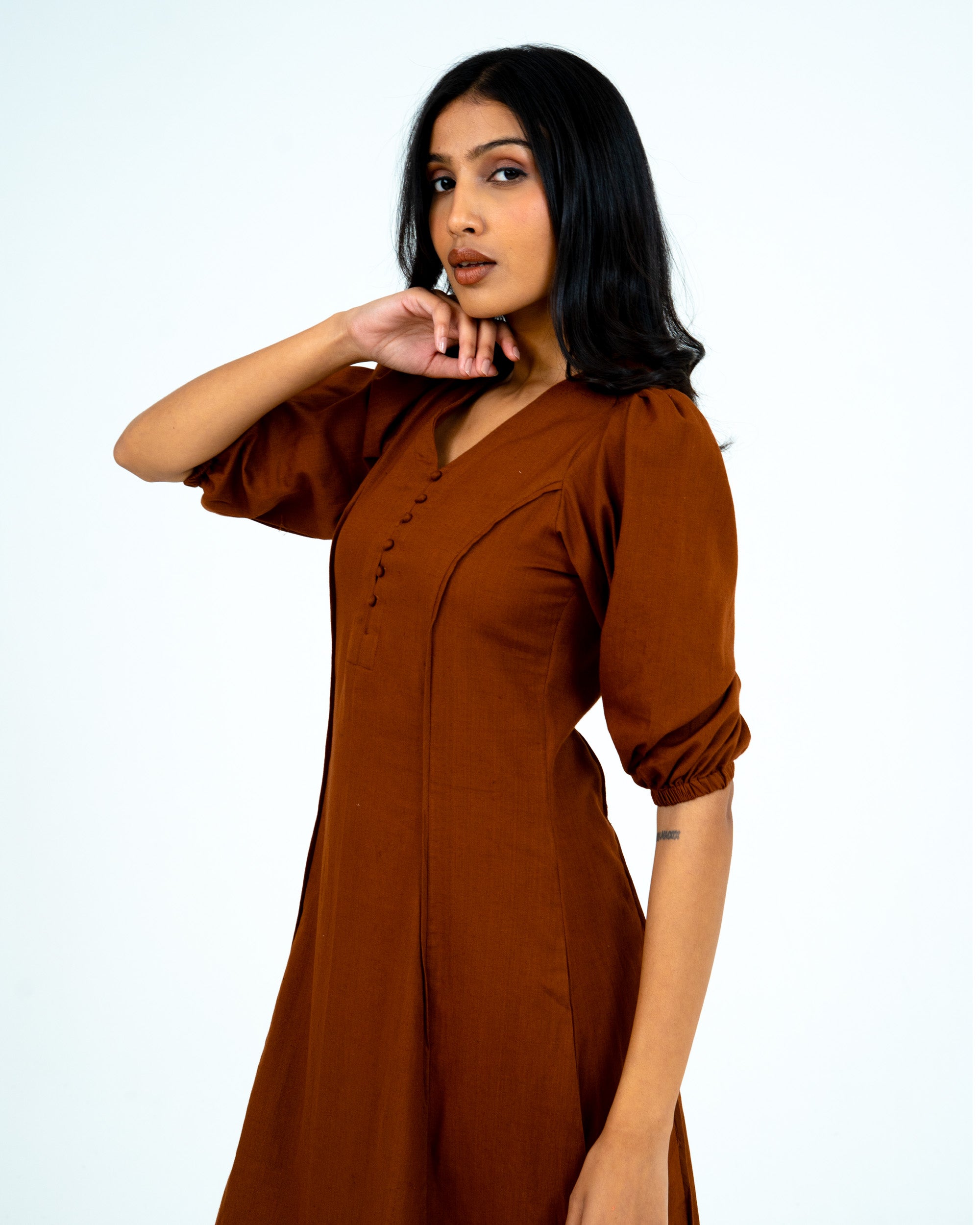 Elin Brown Dress