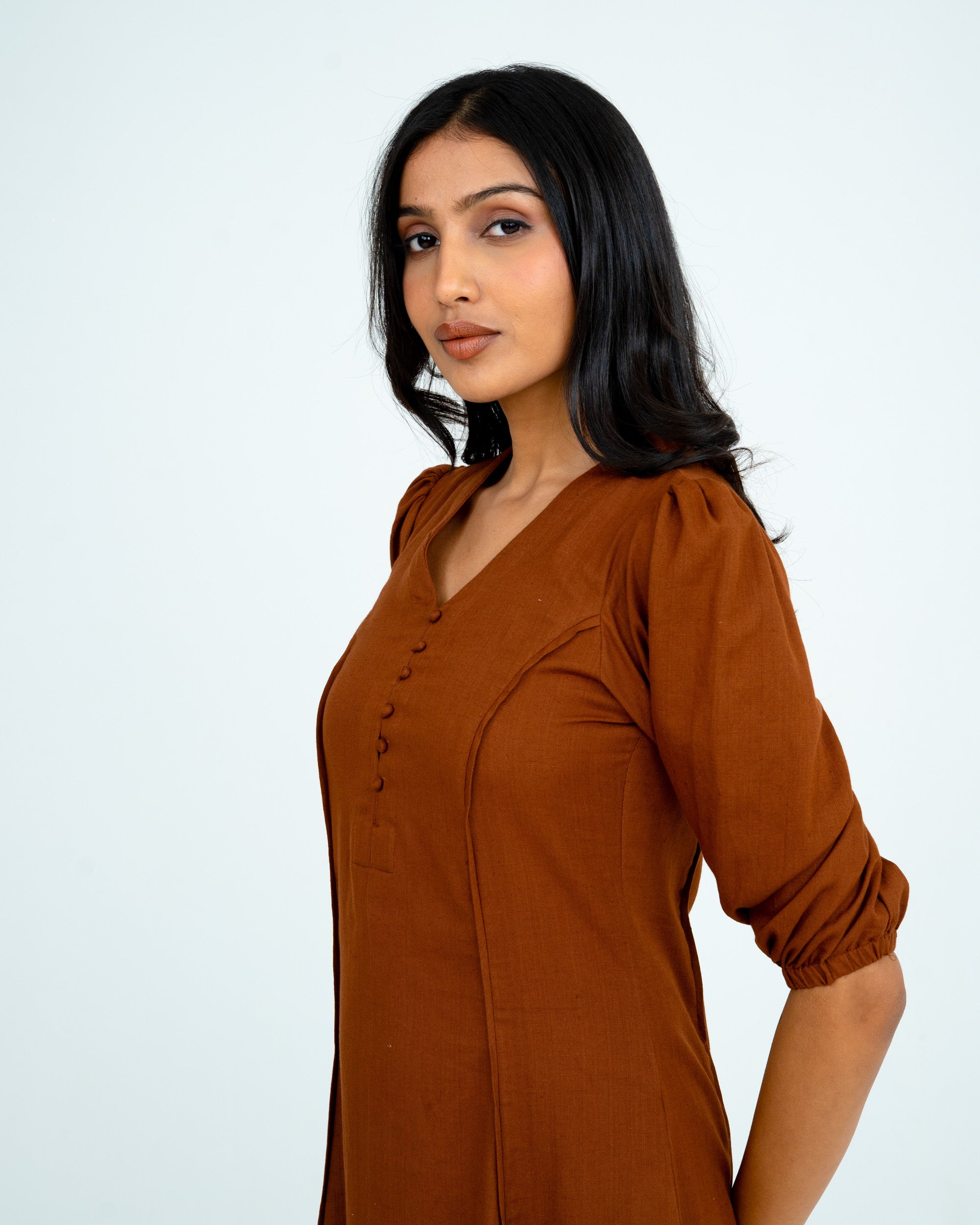 Elin Brown Dress