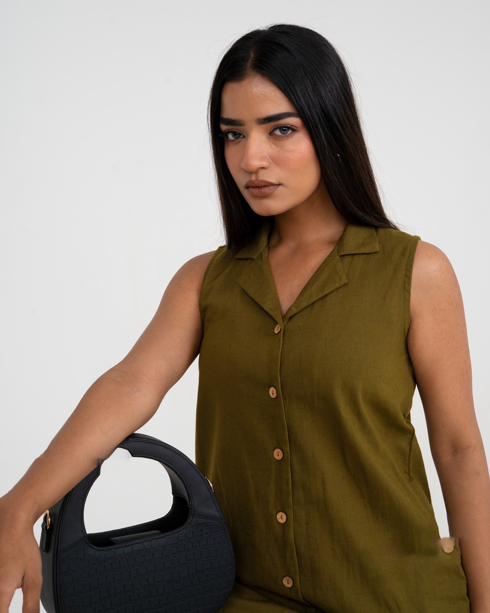Aria Olive Green Dress