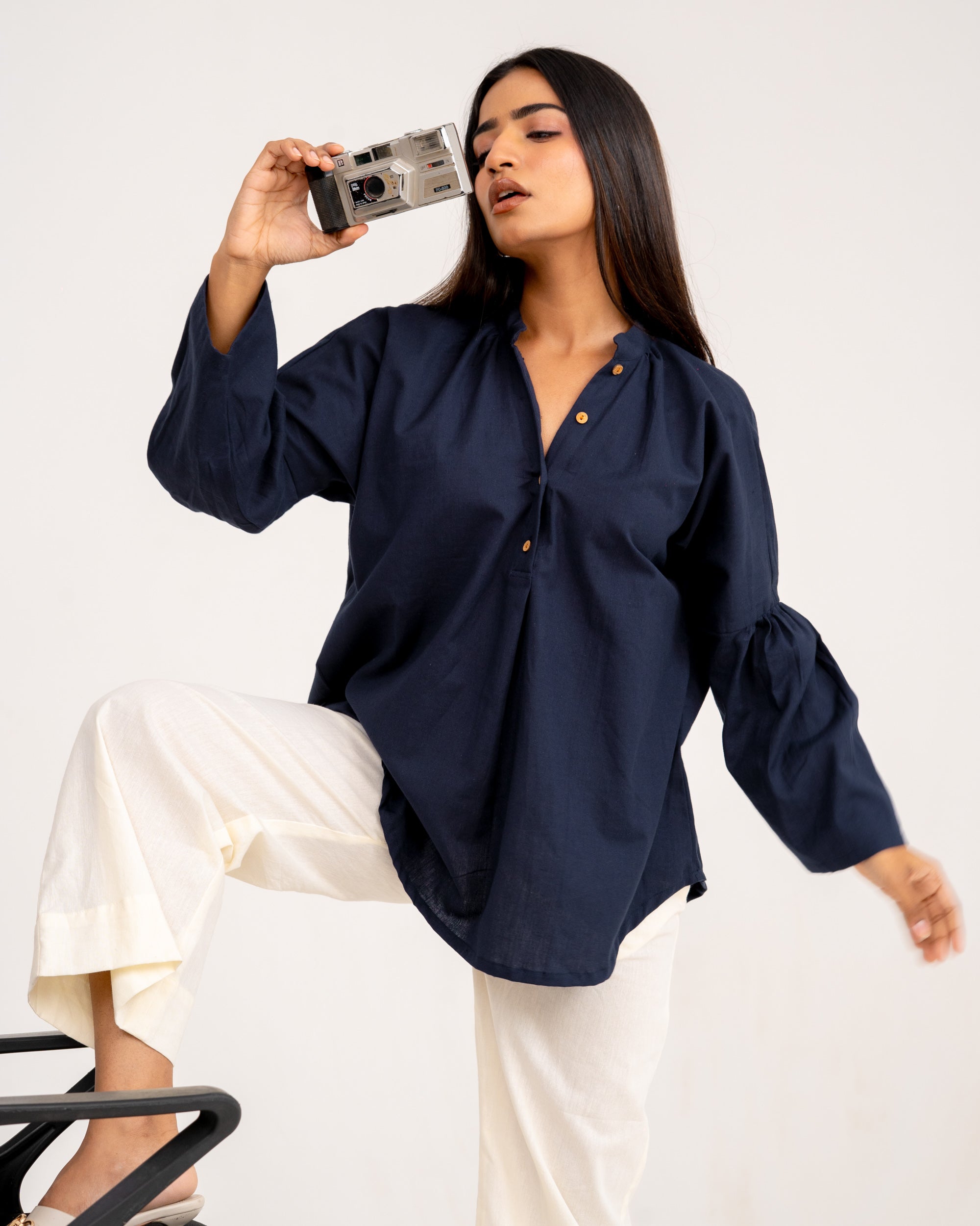 Haven Navy Blue Top