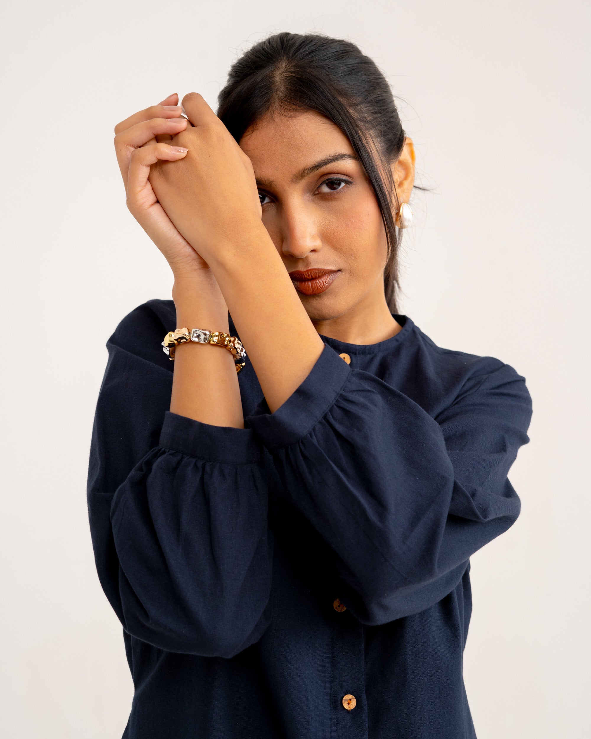 Nysa Navy Blue Top