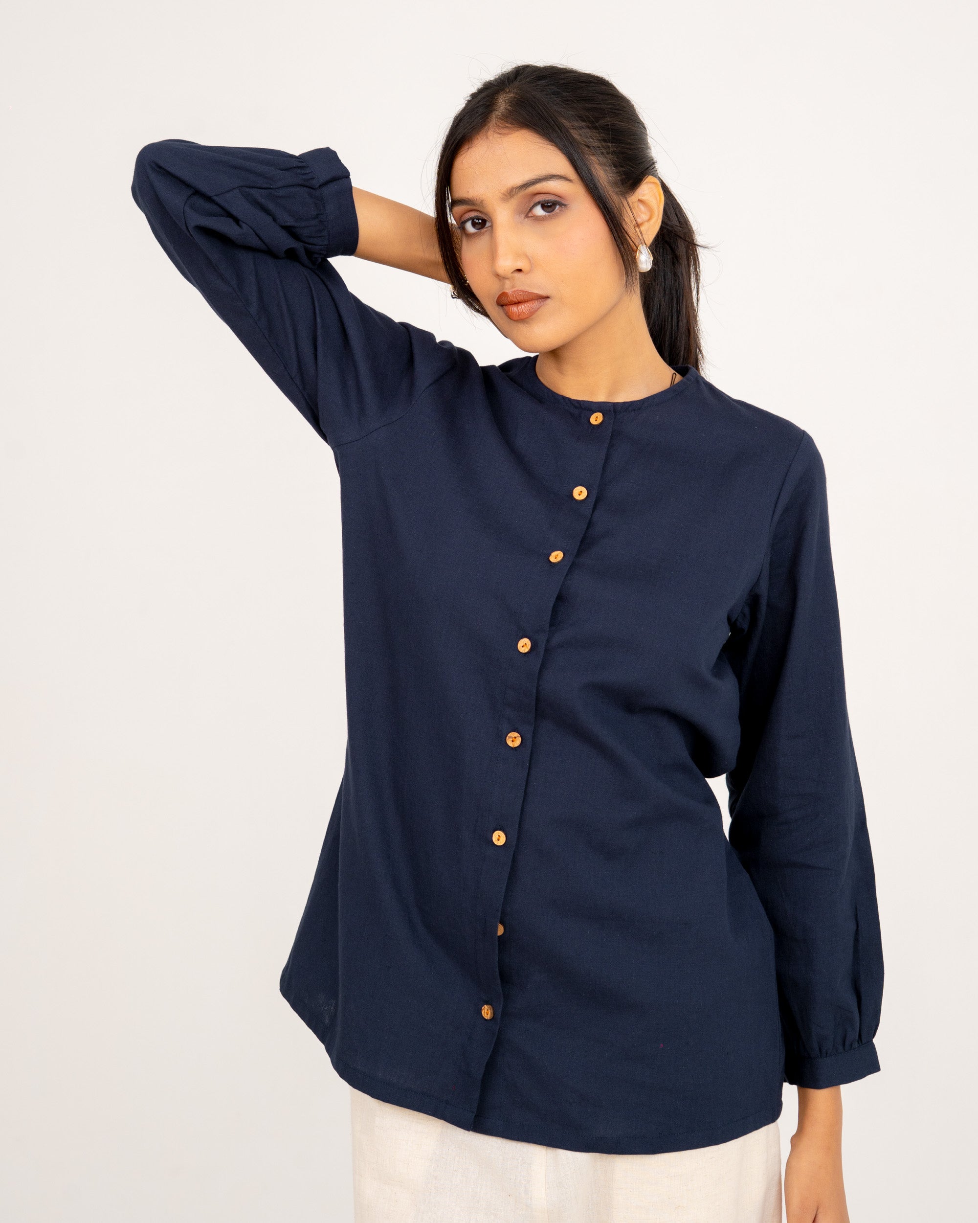 Nysa Navy Blue Top