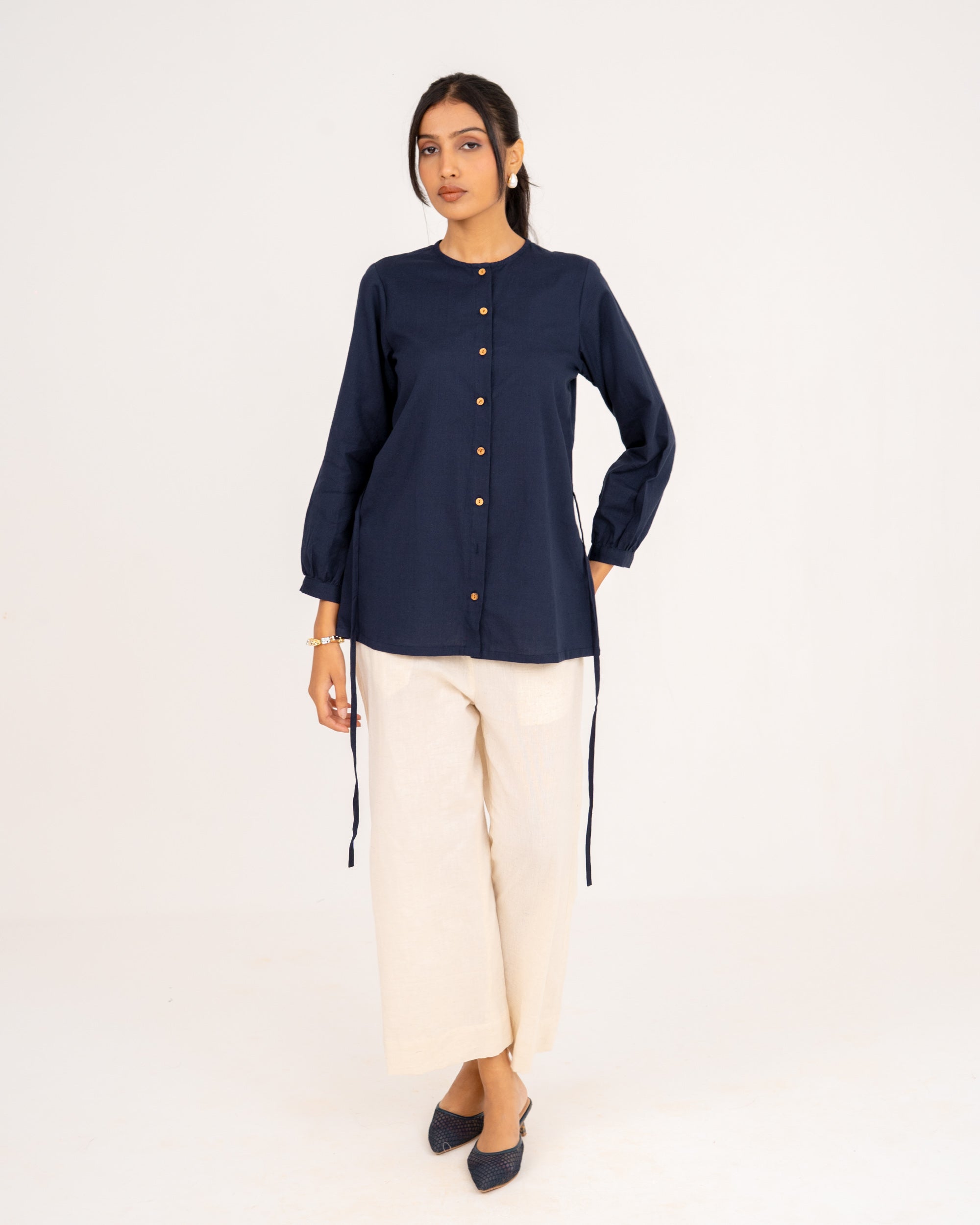 Nysa Navy Blue Top