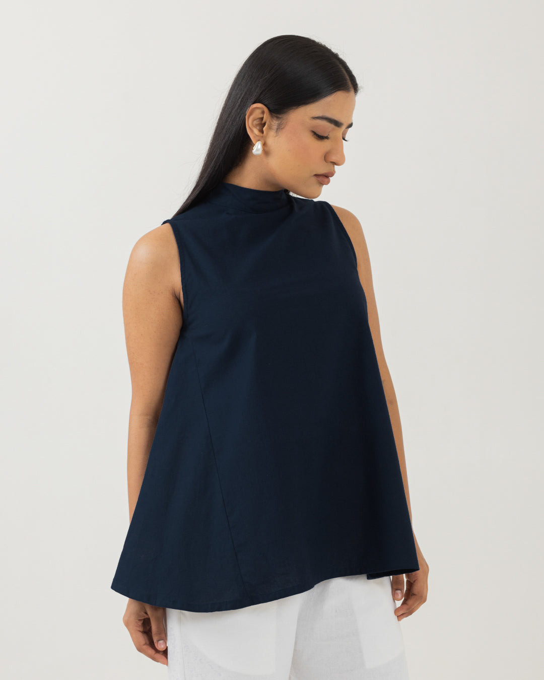 The Flow Mid Night Blue Halter Top