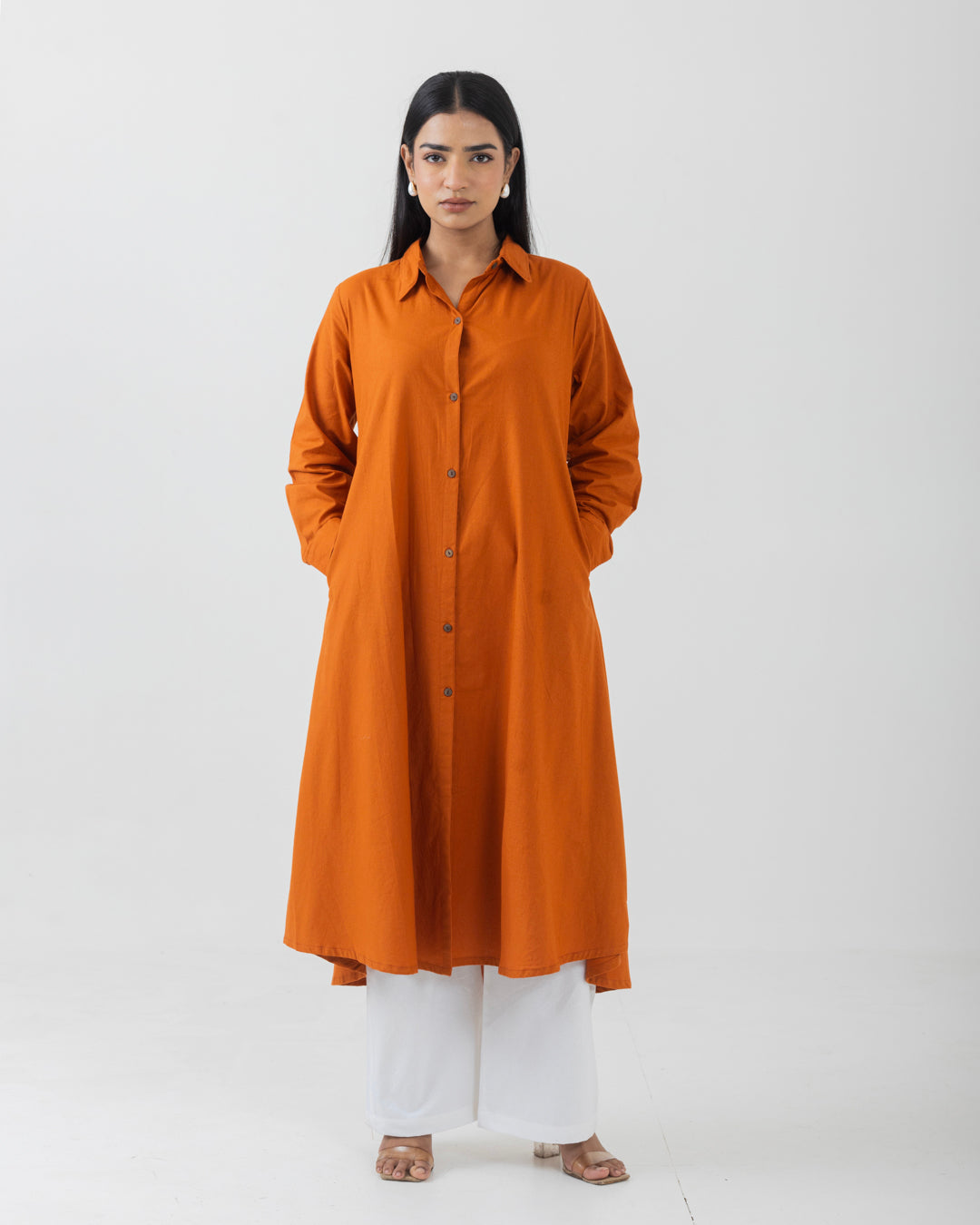 Dawn Rust Front Open Shirt