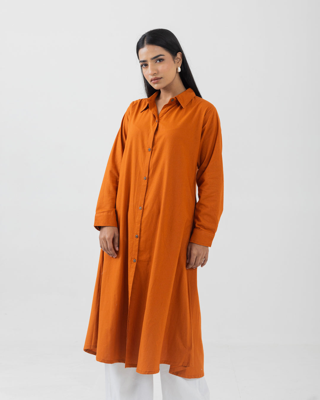 Dawn Rust Front Open Shirt