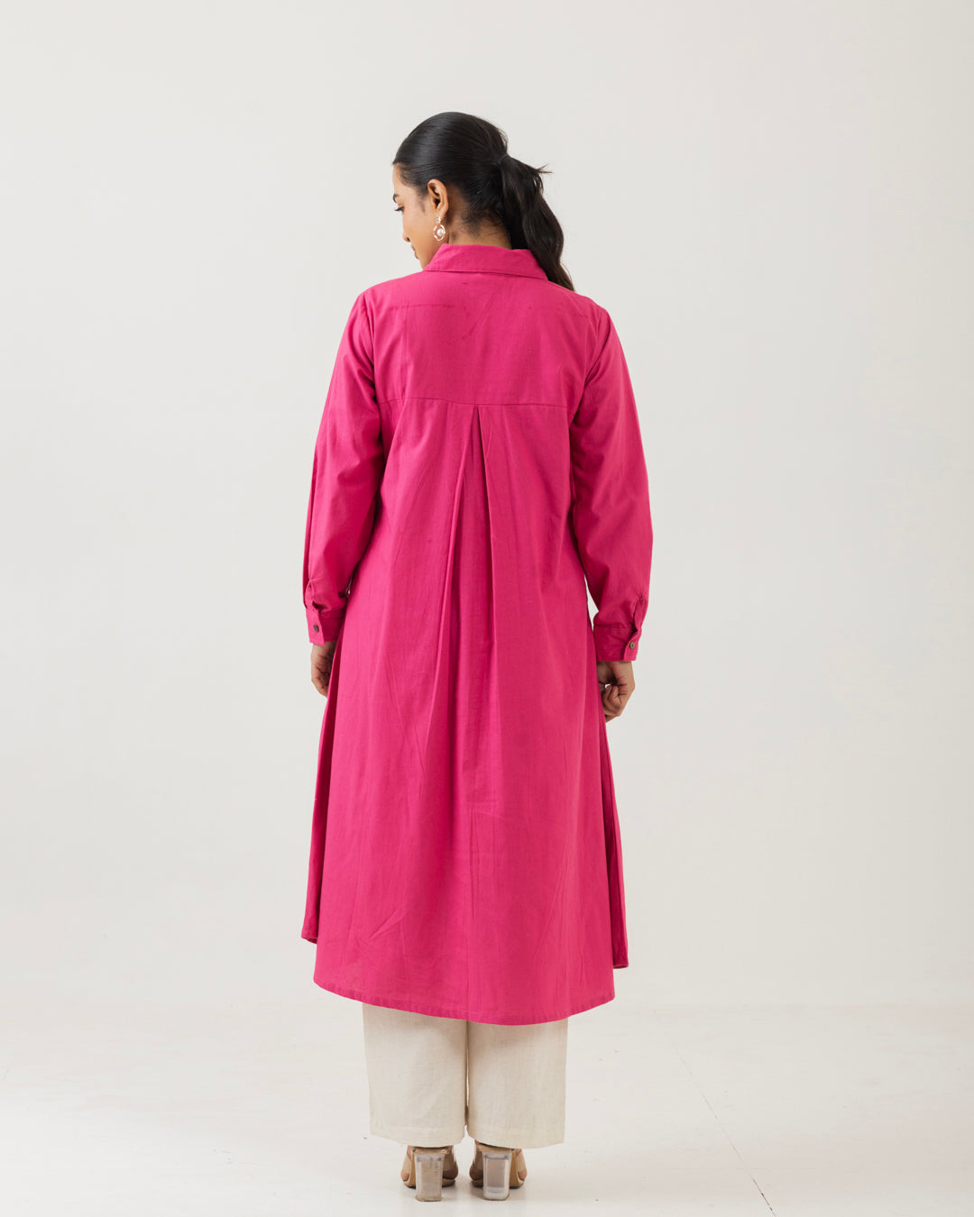 Dawn Pink Front Open Shirt