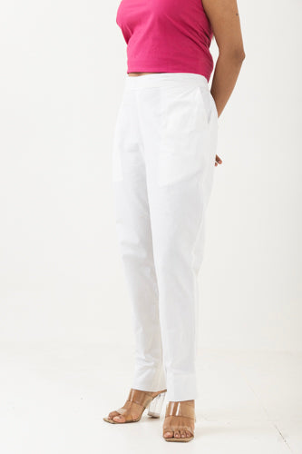 Solid White Pant