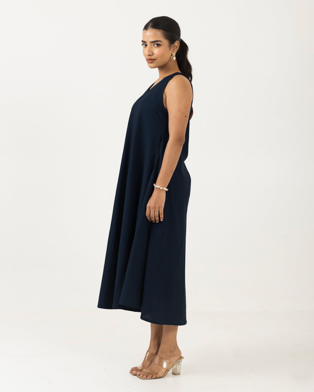 Easy Flow Mid Night Blue Dress