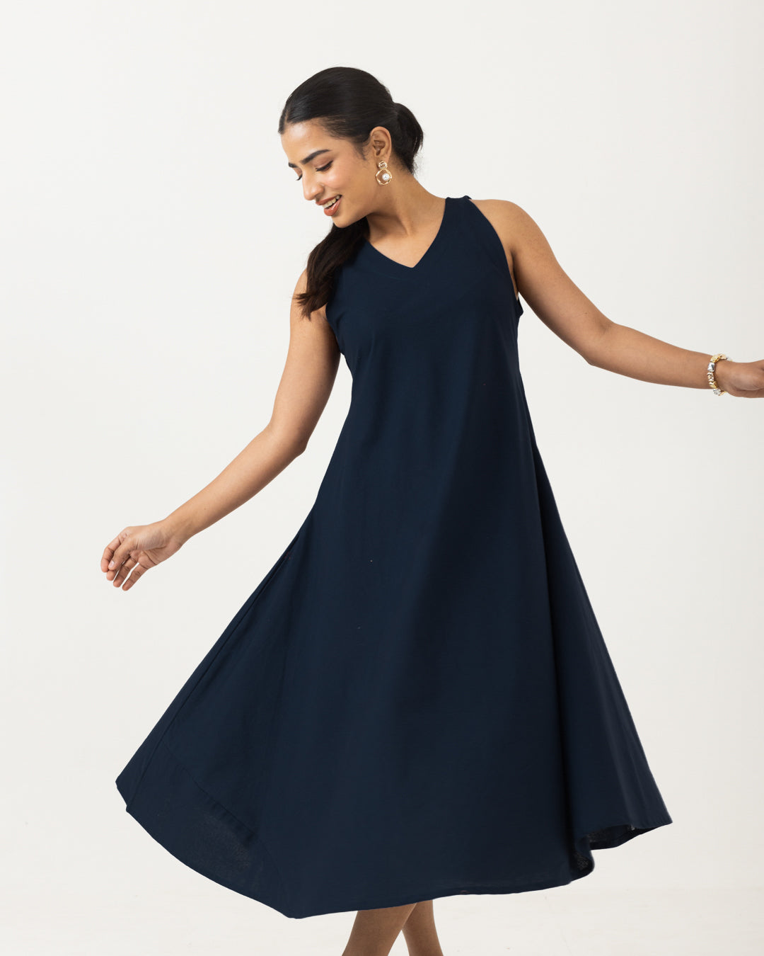 Easy Flow Mid Night Blue Dress
