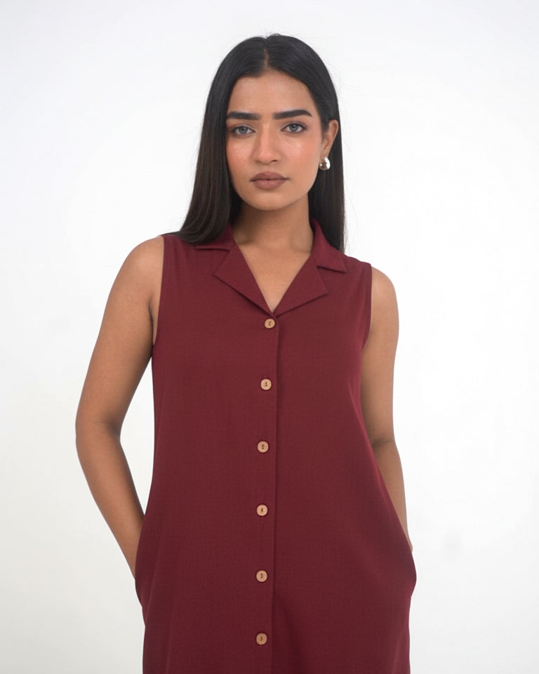 Aria Wine Dress