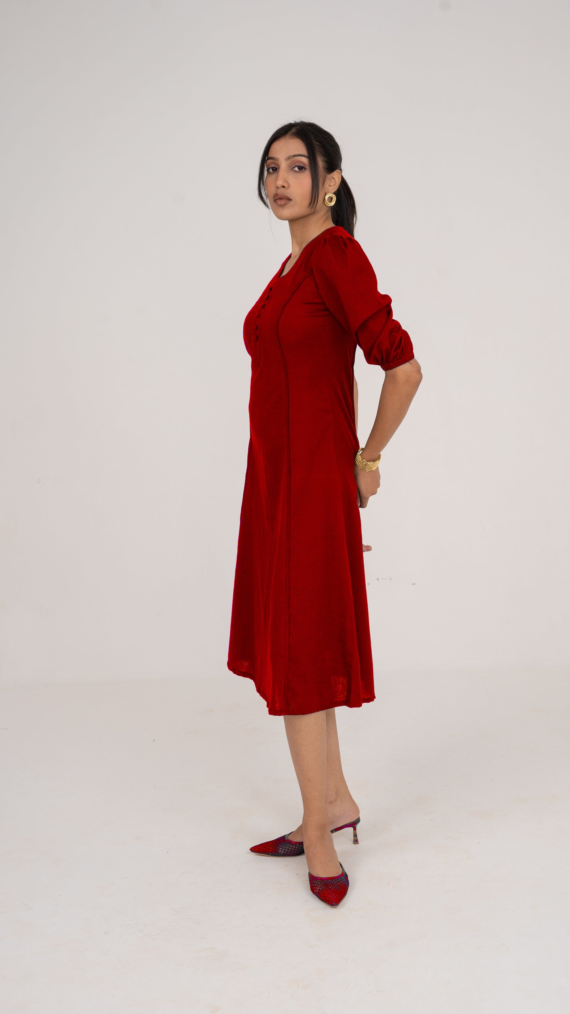 Elin Wine Dress