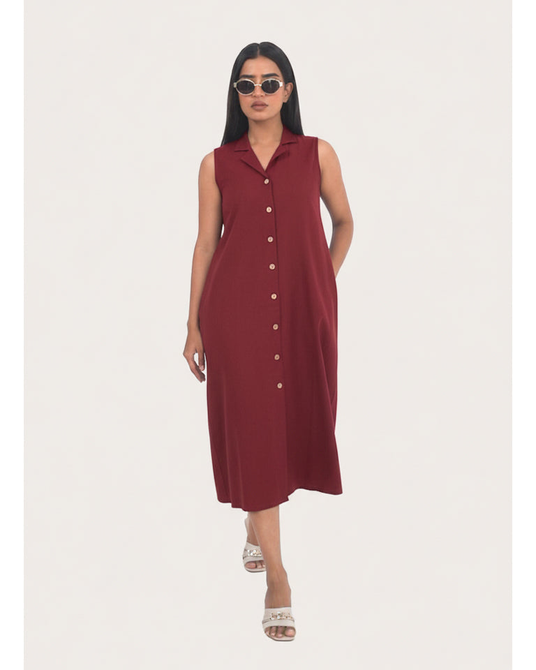 Aria Wine Dress
