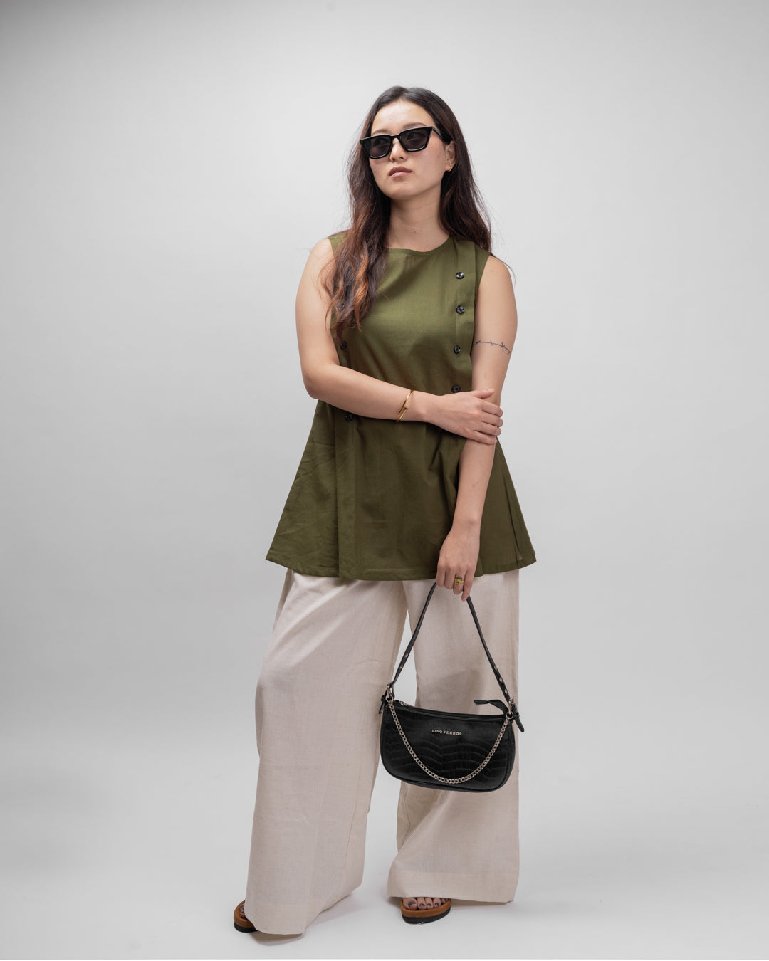 Olive Green Ember Top