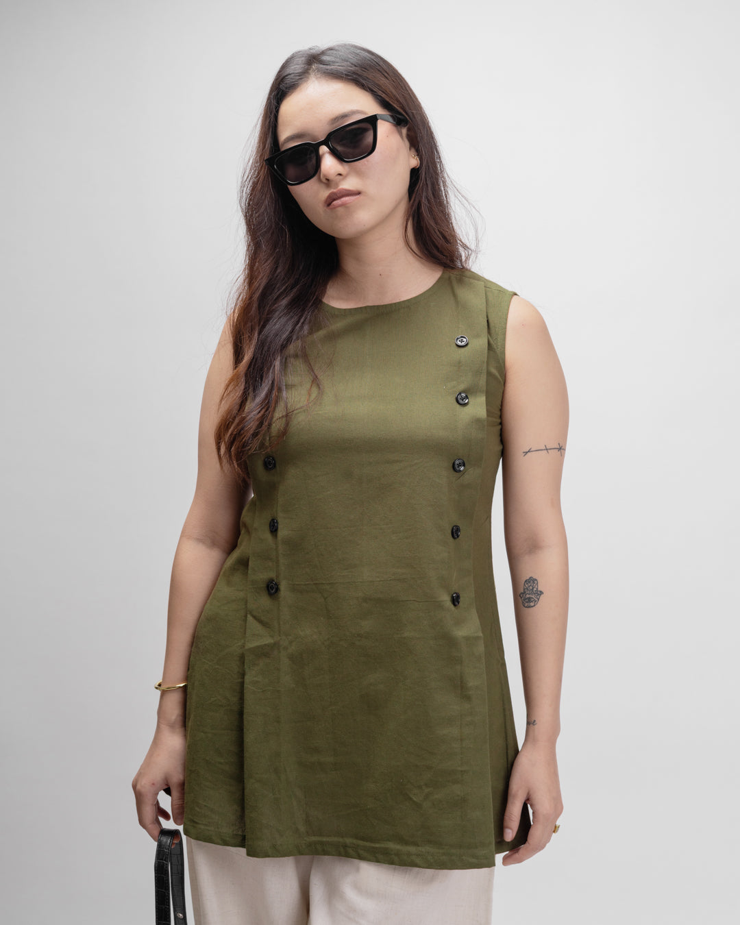 Olive Green Ember Top