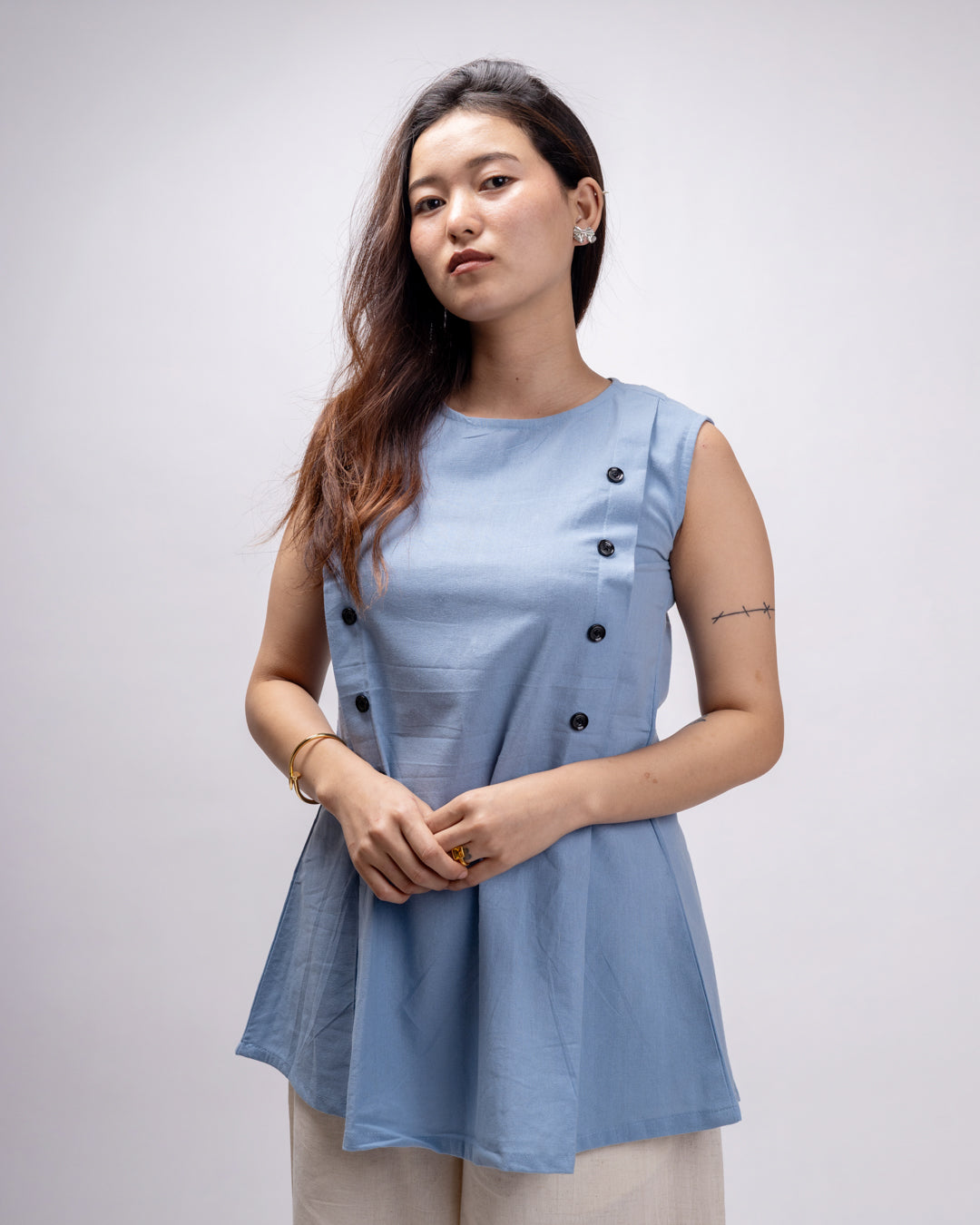 Sapphire Blue Ember Top