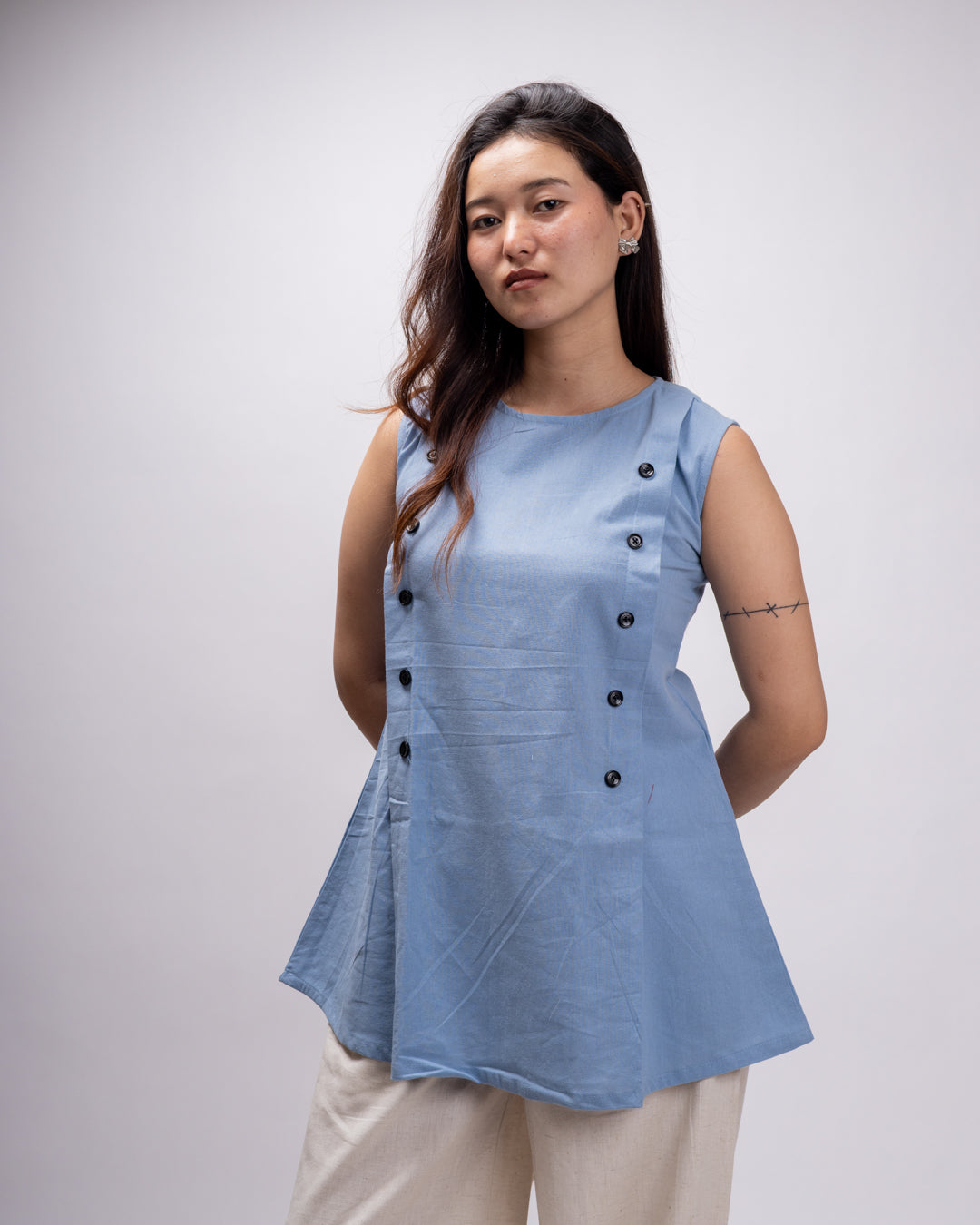 Sapphire Blue Ember Top