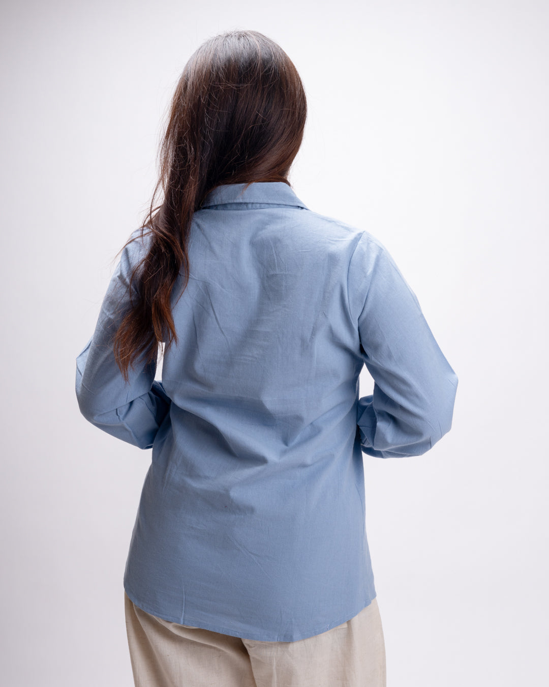 Sapphire Blue Edge Cut Top