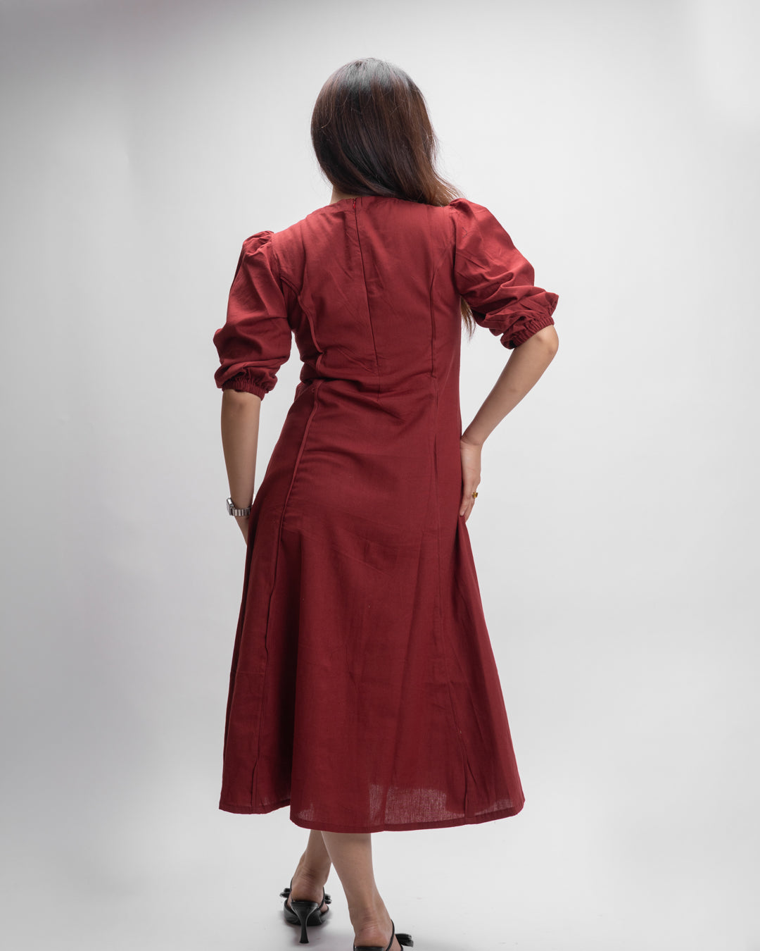Elin Wine Dress