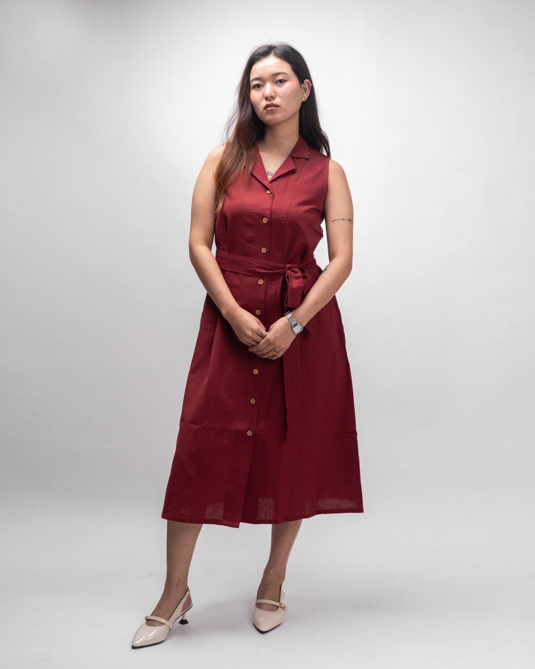 Aria Wine Dress