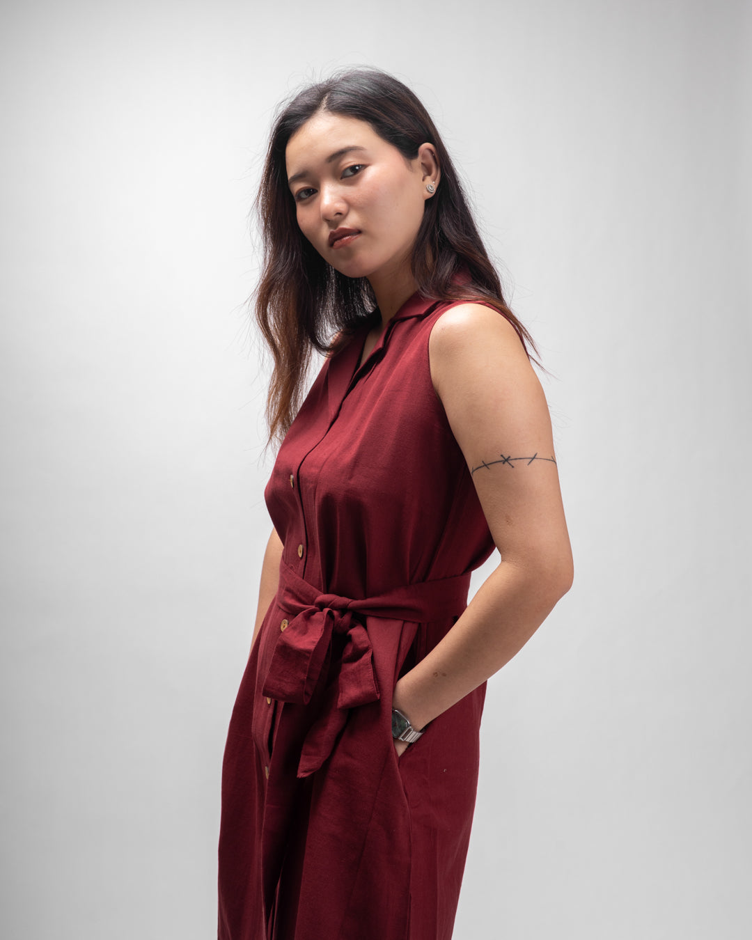 Aria Wine Dress