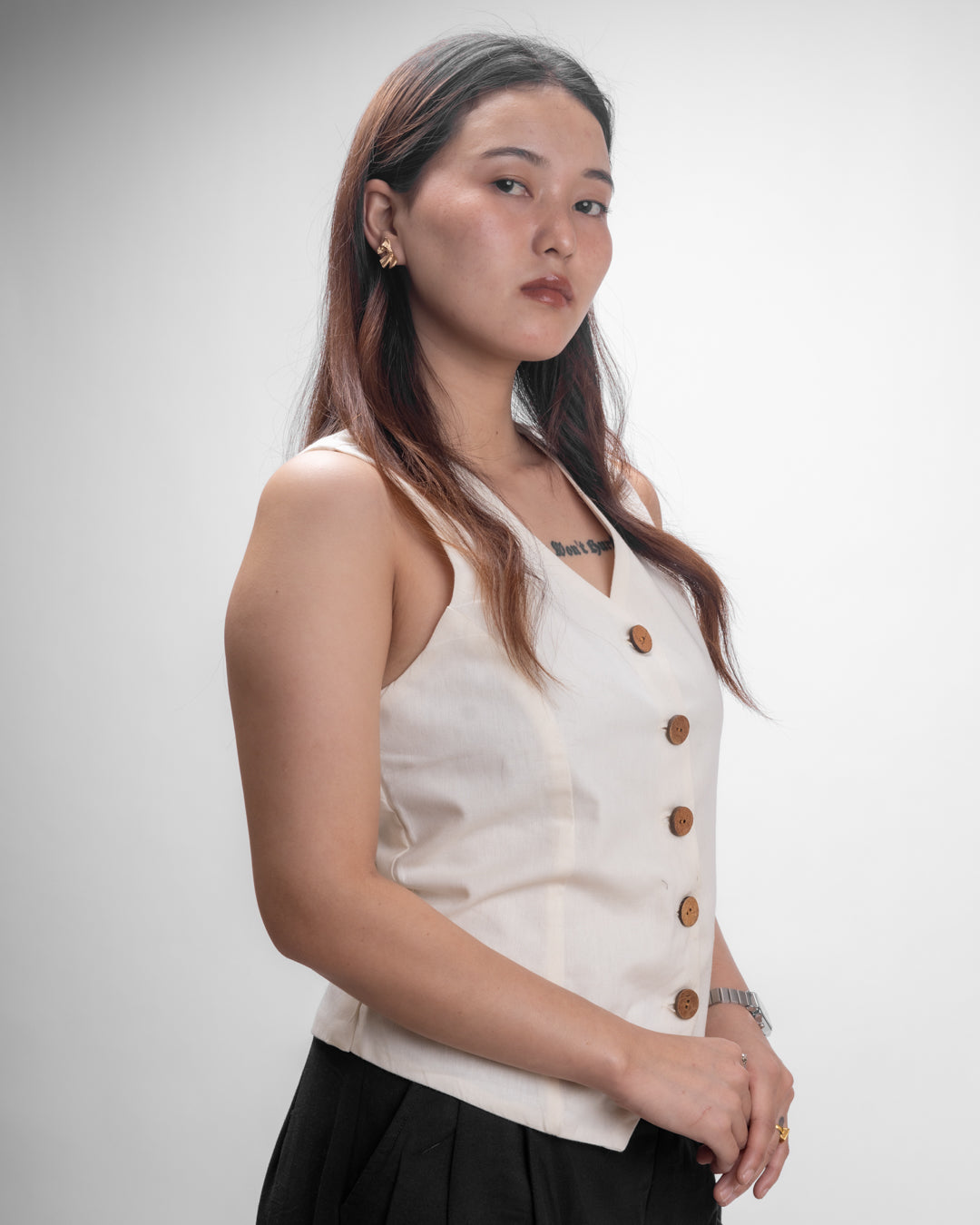 Noir Ivory Vest Co-ord Sets